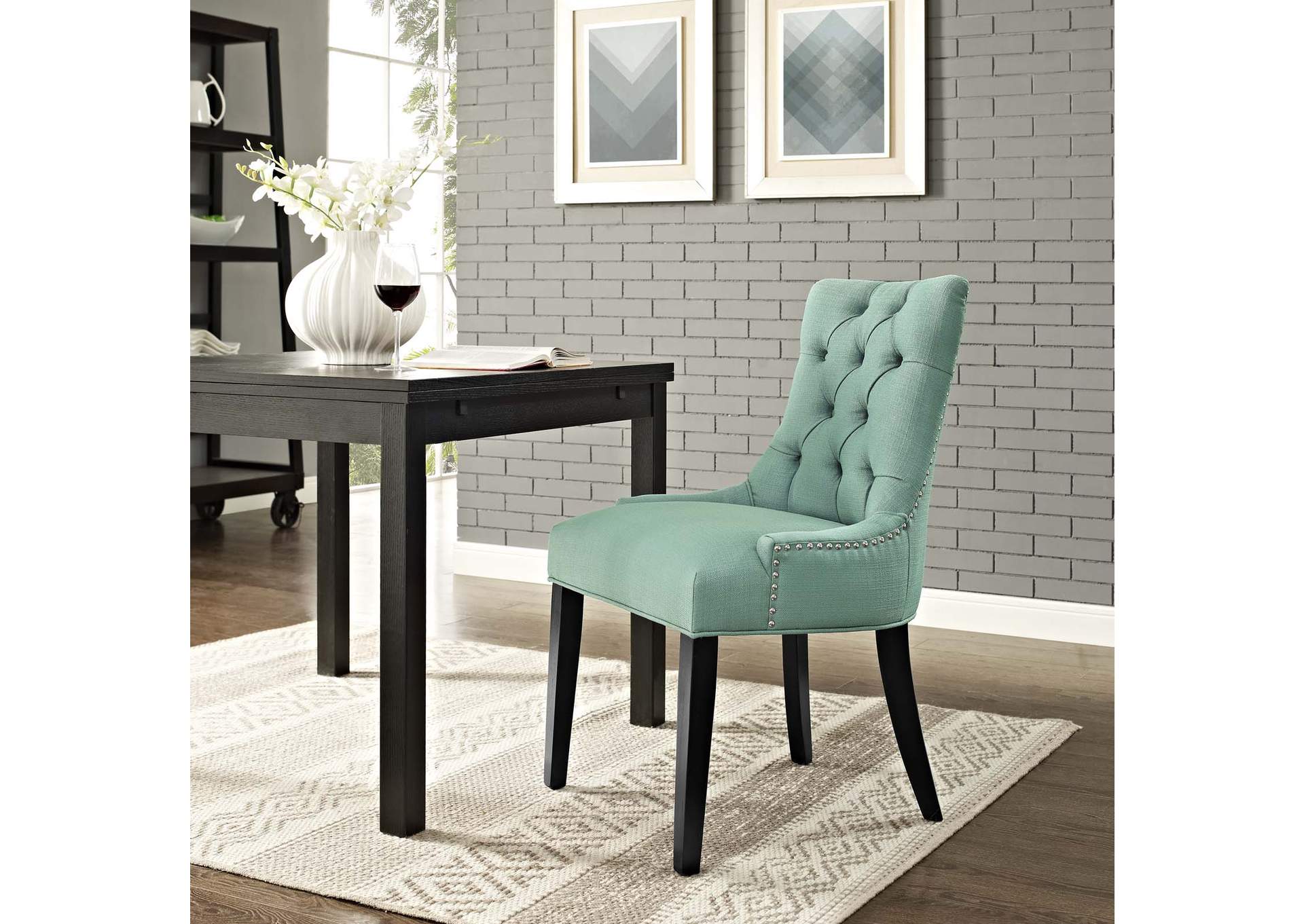 Laguna Regent Tufted Fabric Dining Side Chair,Modway