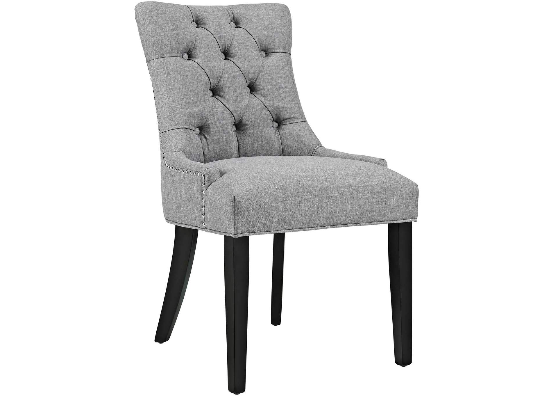 Light Gray Regent Tufted Fabric Dining Side Chair,Modway