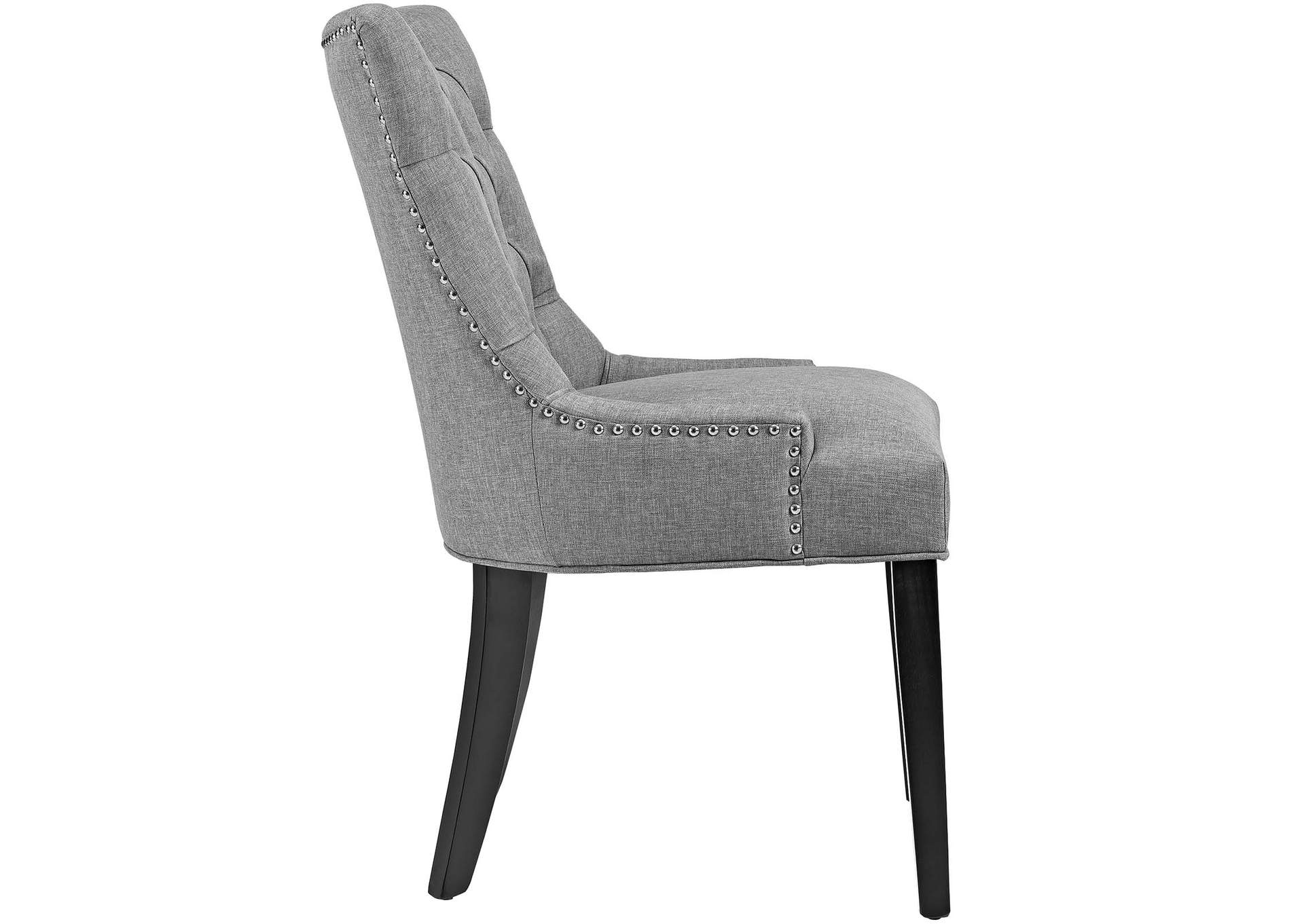 Light Gray Regent Tufted Fabric Dining Side Chair,Modway