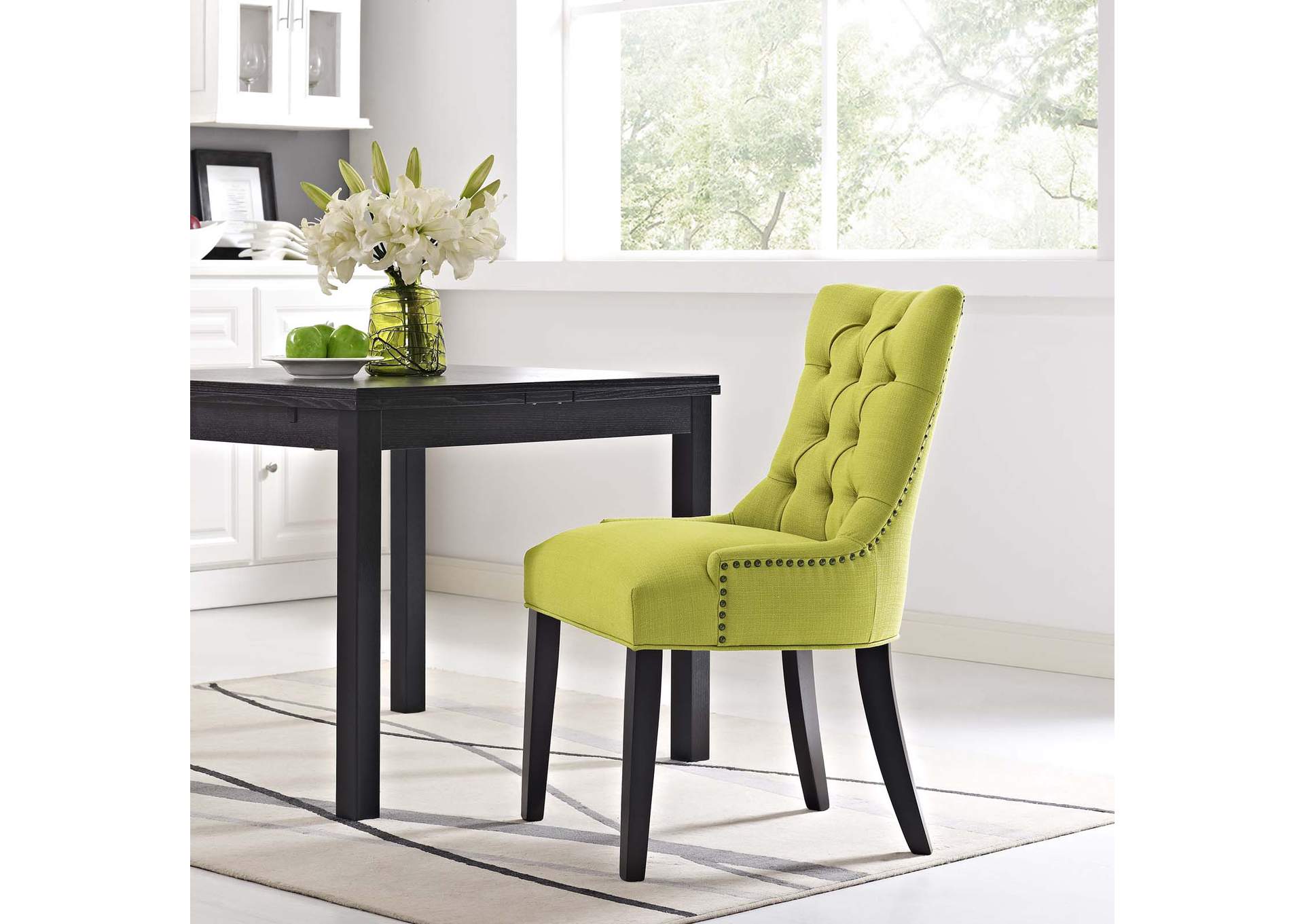 Wheatgrass Regent Tufted Fabric Dining Side Chair,Modway