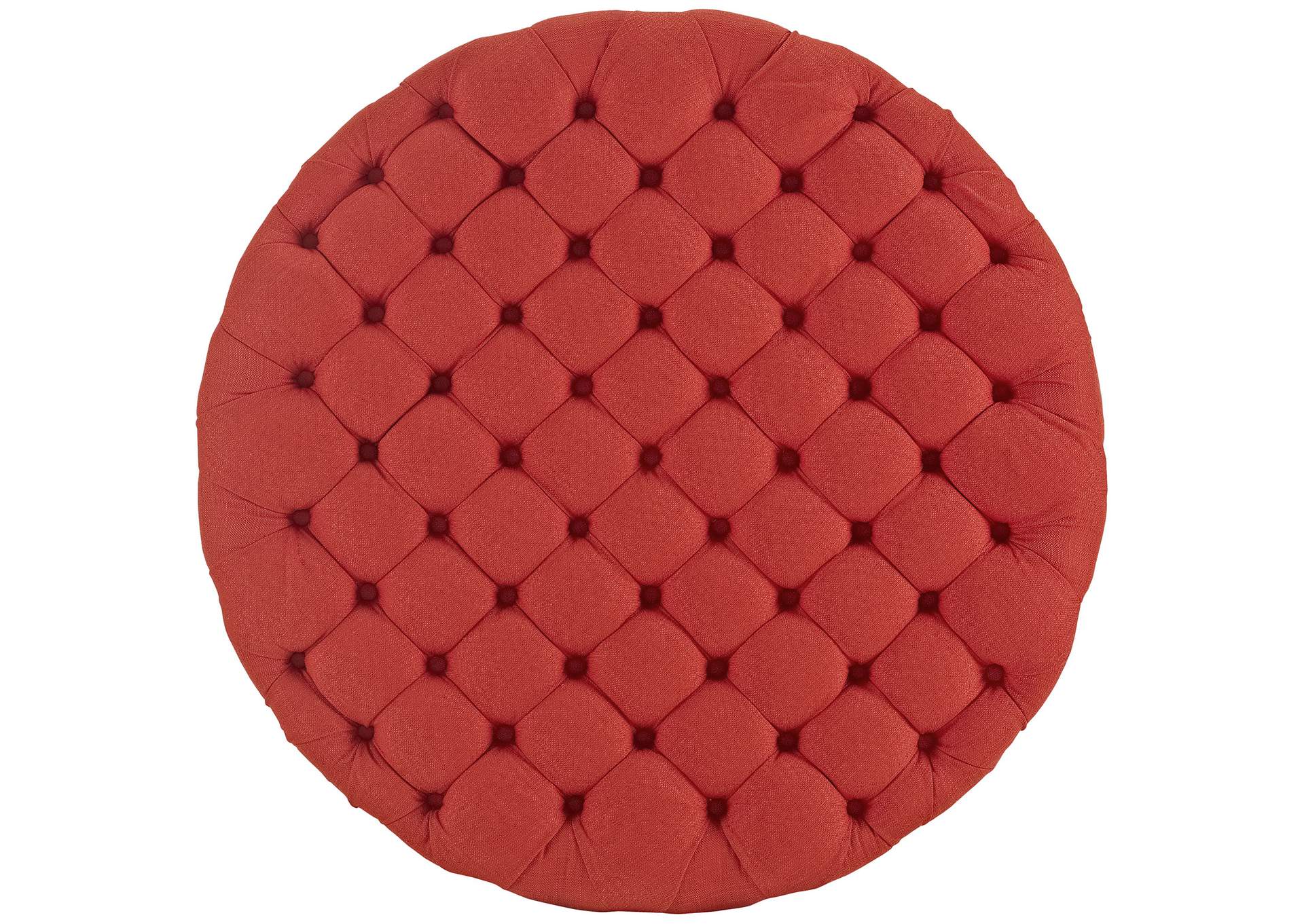 Atomic Red Amour Upholstered Fabric Ottoman,Modway