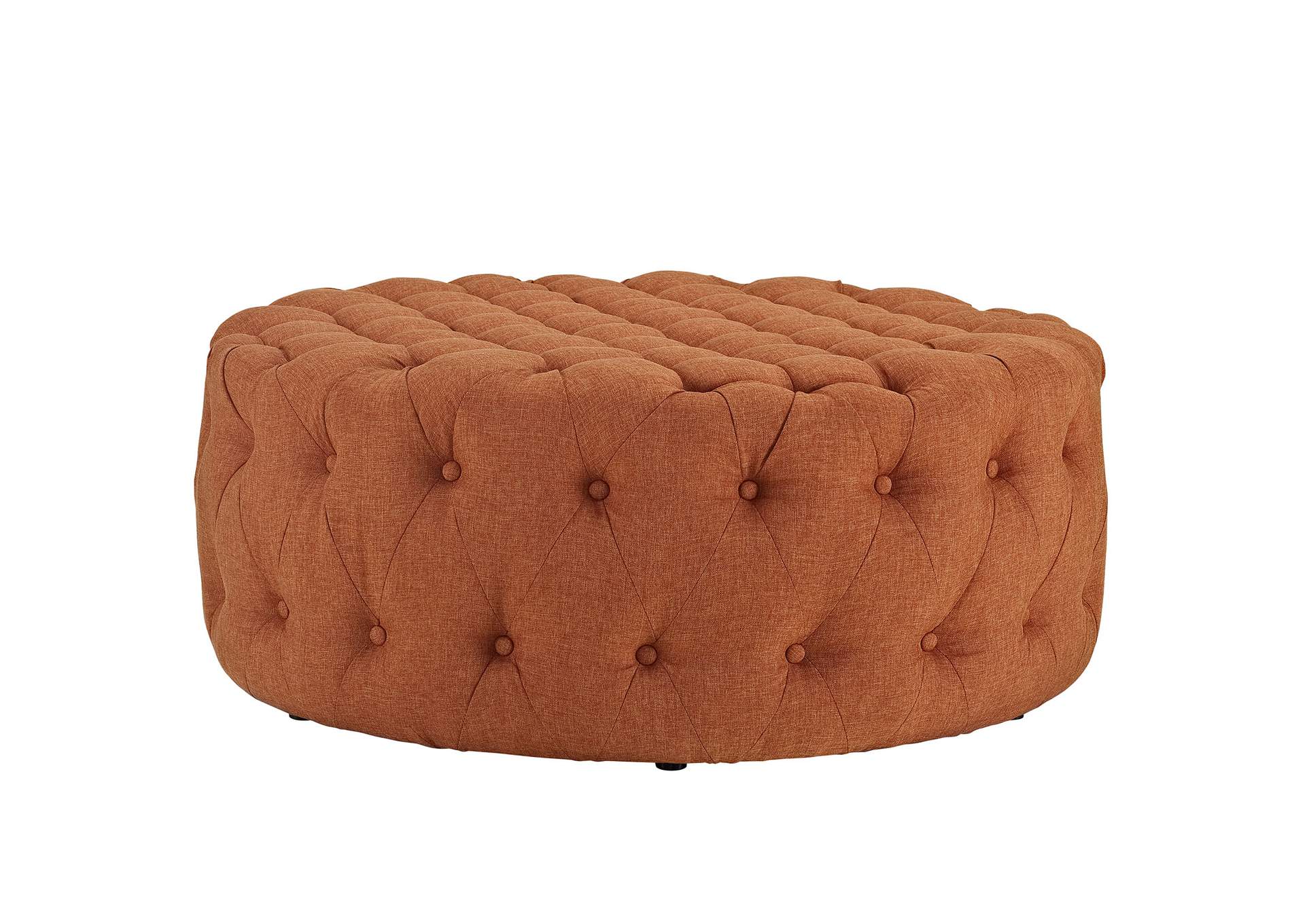 Orange Amour Upholstered Fabric Ottoman,Modway