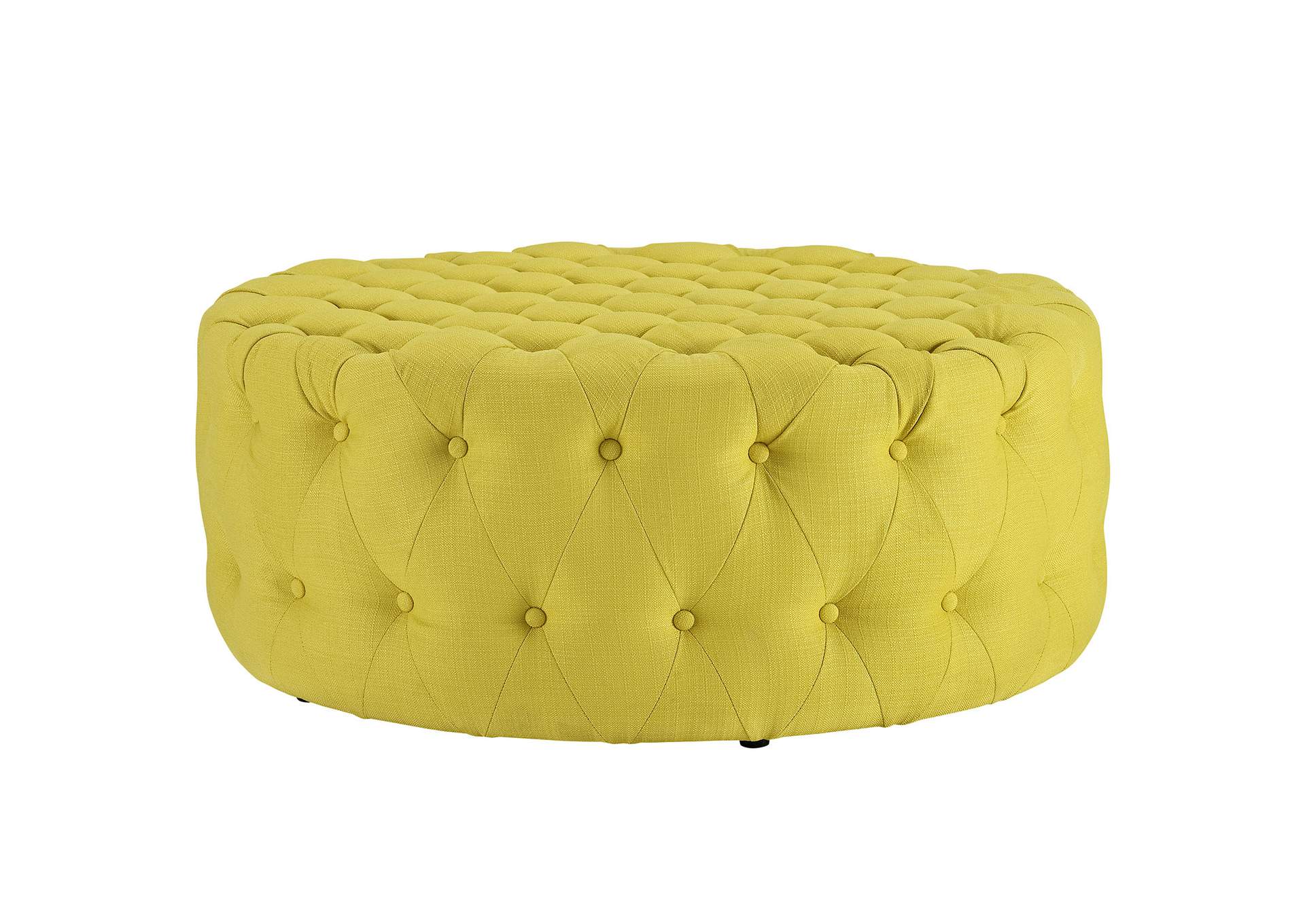 Amour Sunny Upholstered Fabric Ottoman,Modway