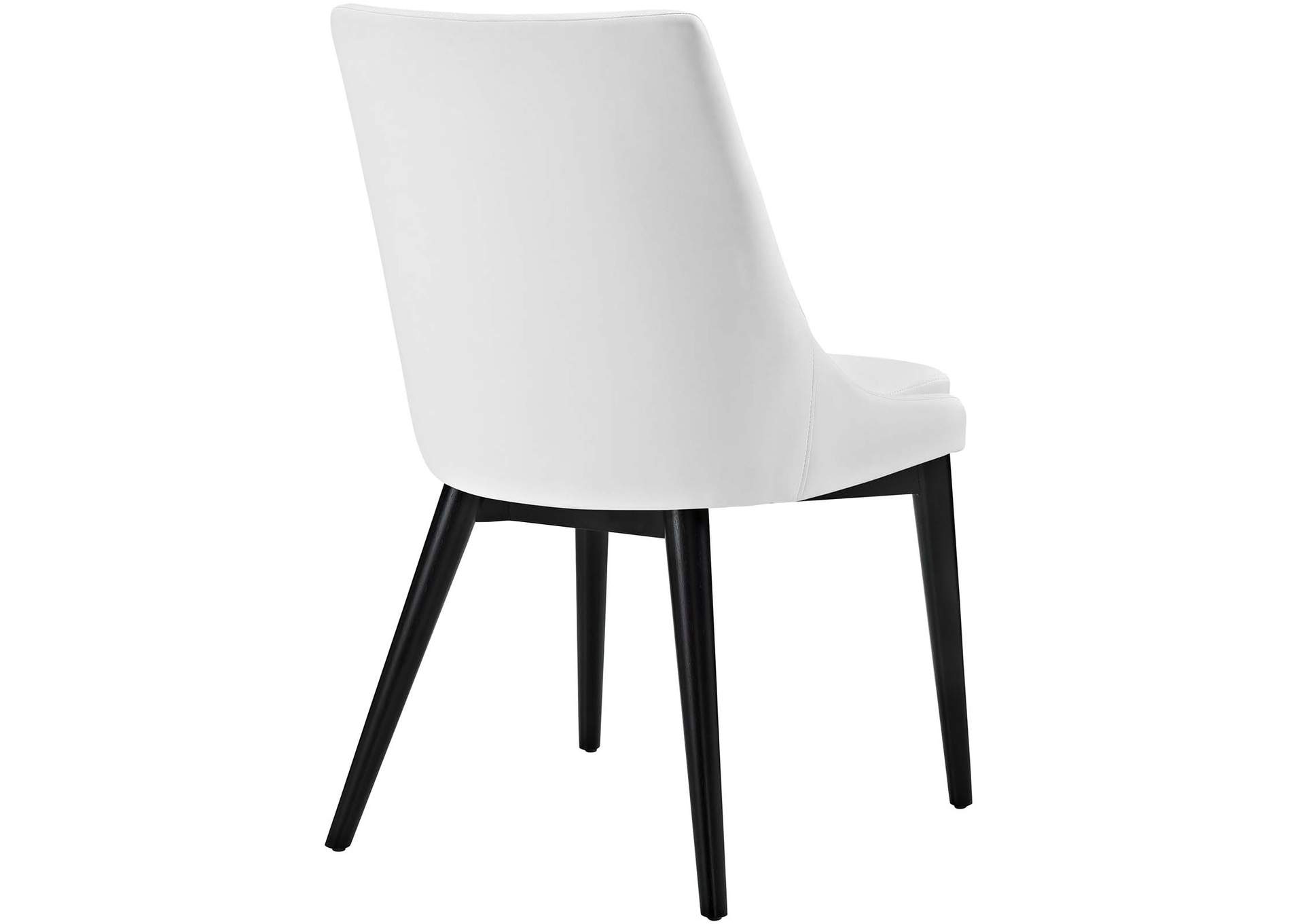 White Viscount Vinyl Dining Chair,Modway