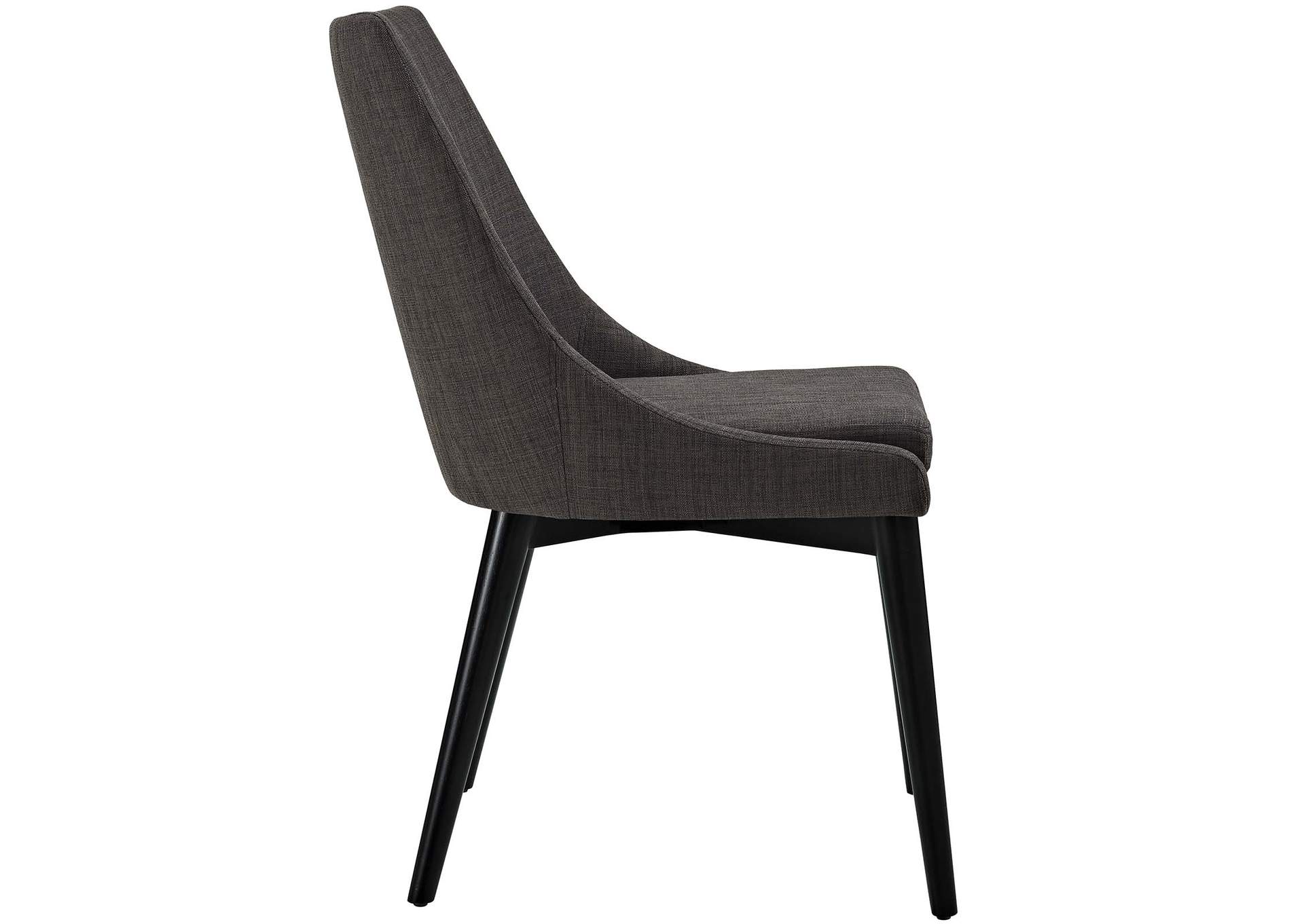 Viscount Brown Fabric Dining Chair,Modway