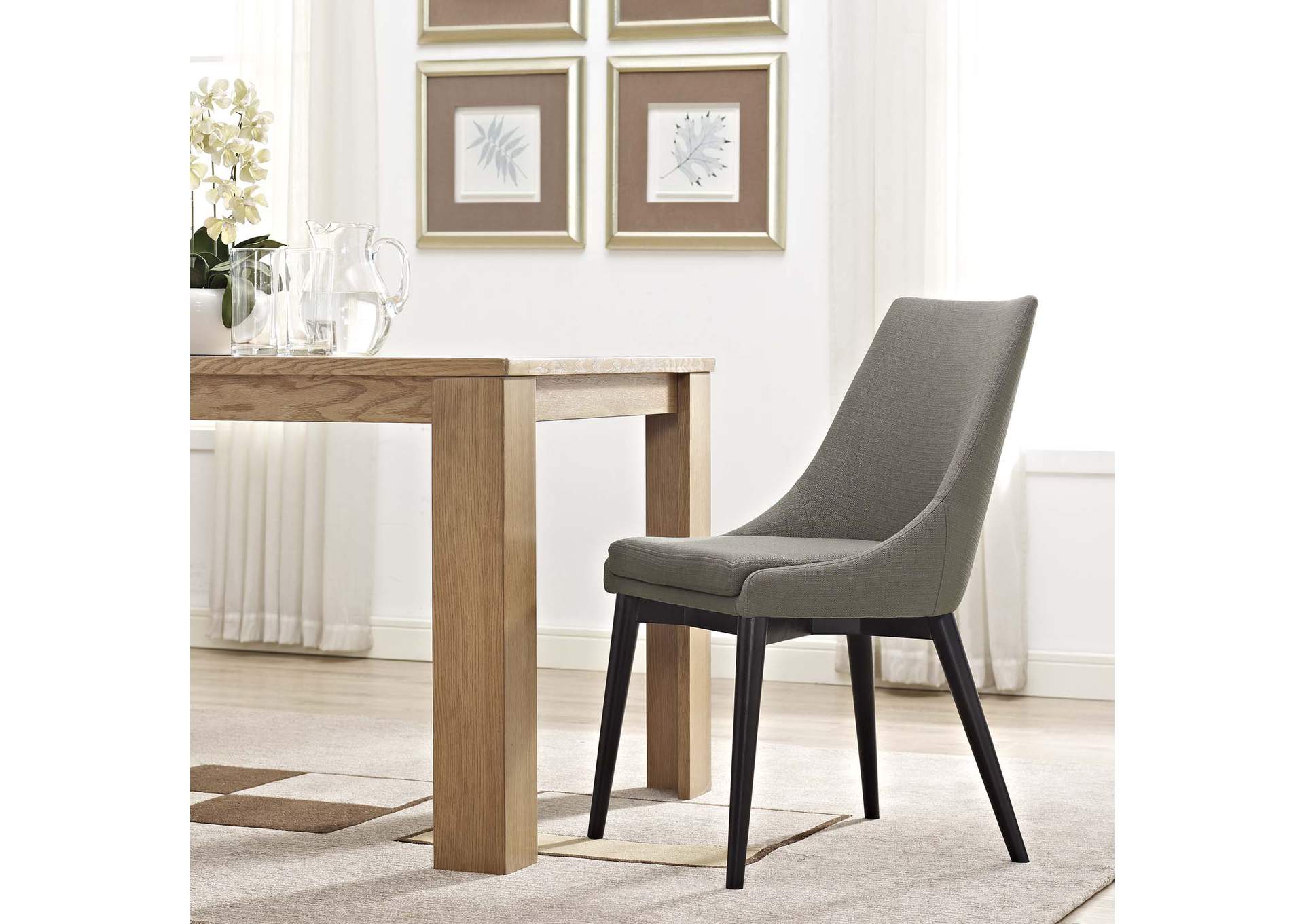 Granite Viscount Fabric Dining Chair,Modway