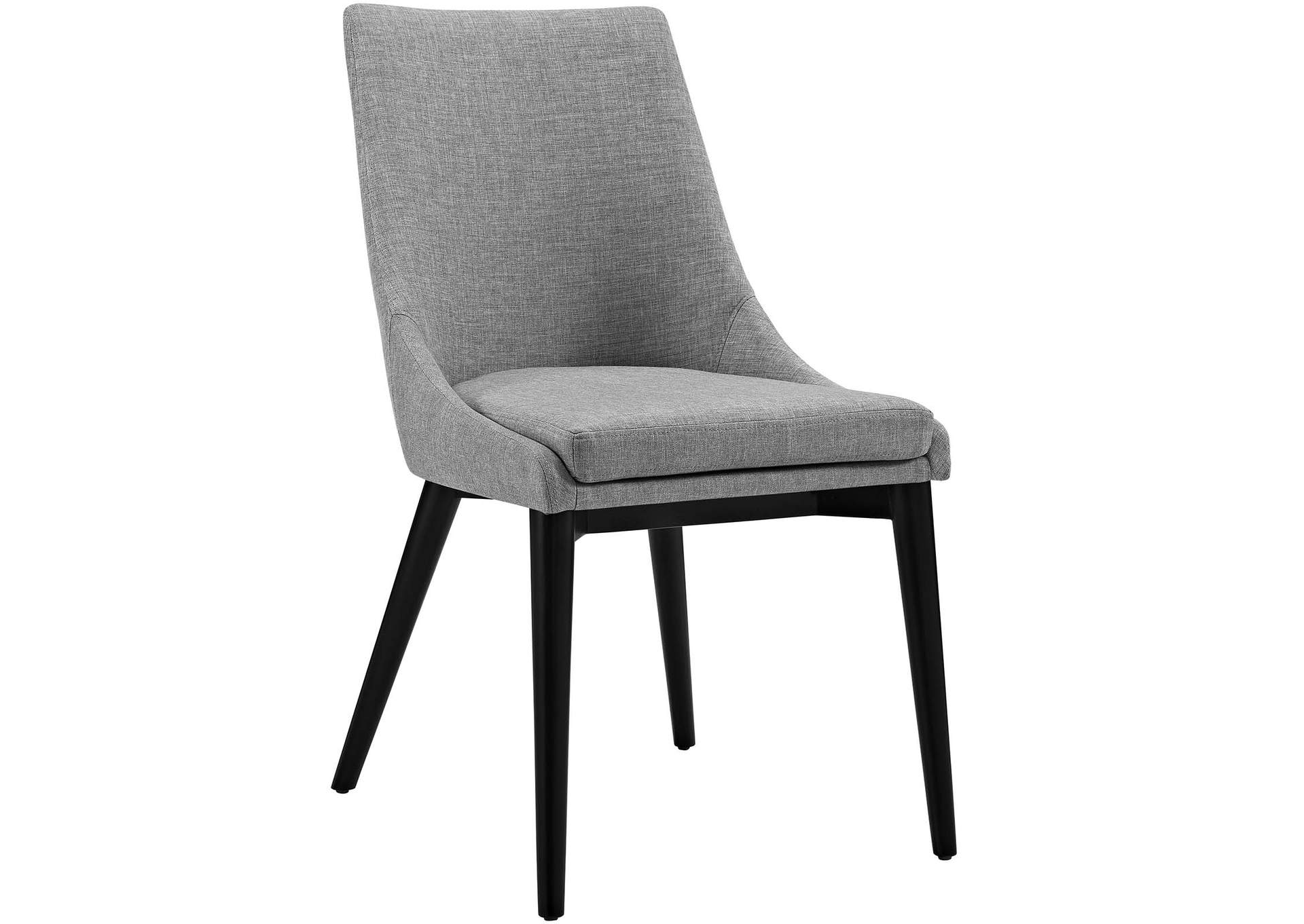 Light Gray Viscount Fabric Dining Chair,Modway