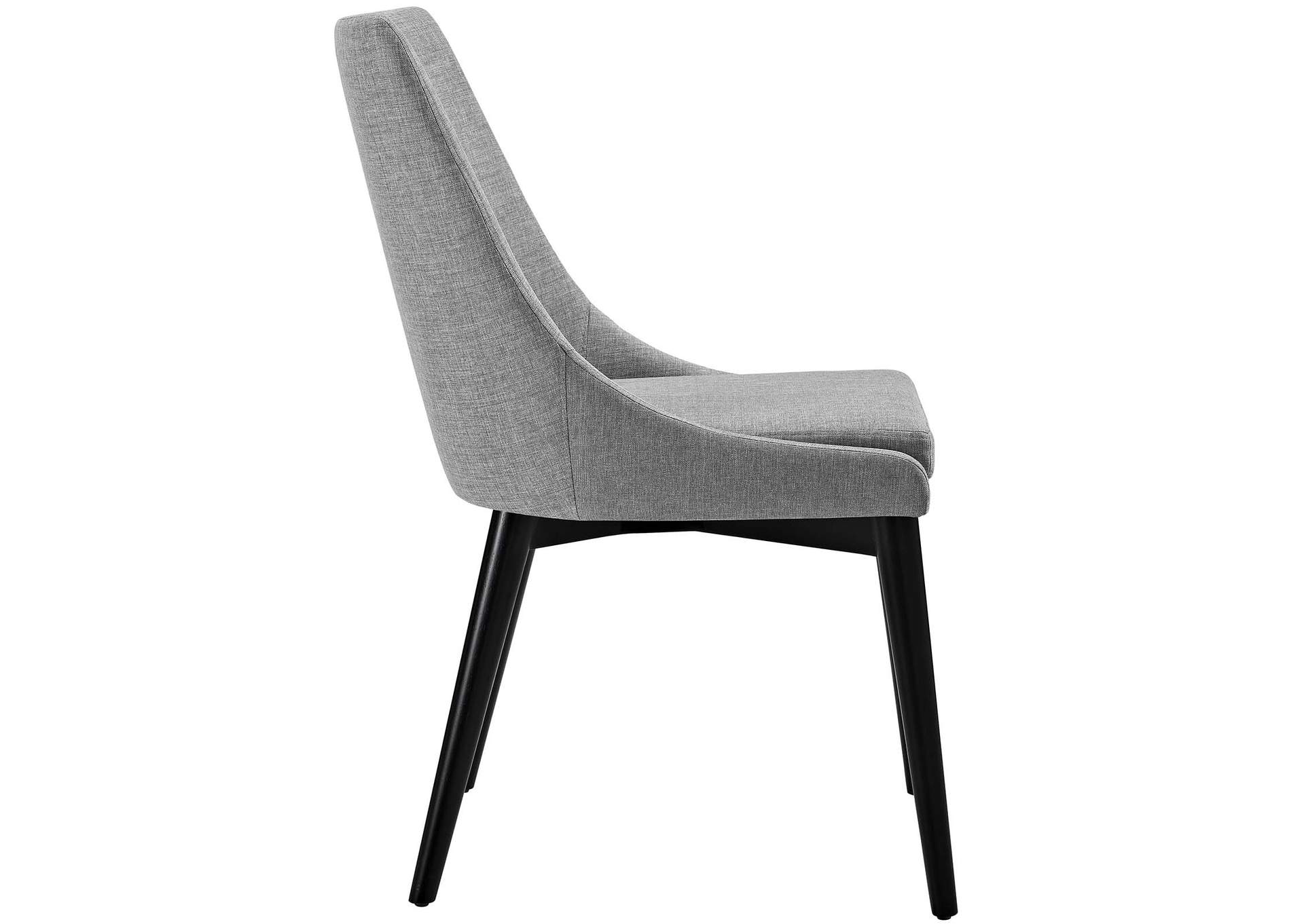 Light Gray Viscount Fabric Dining Chair,Modway