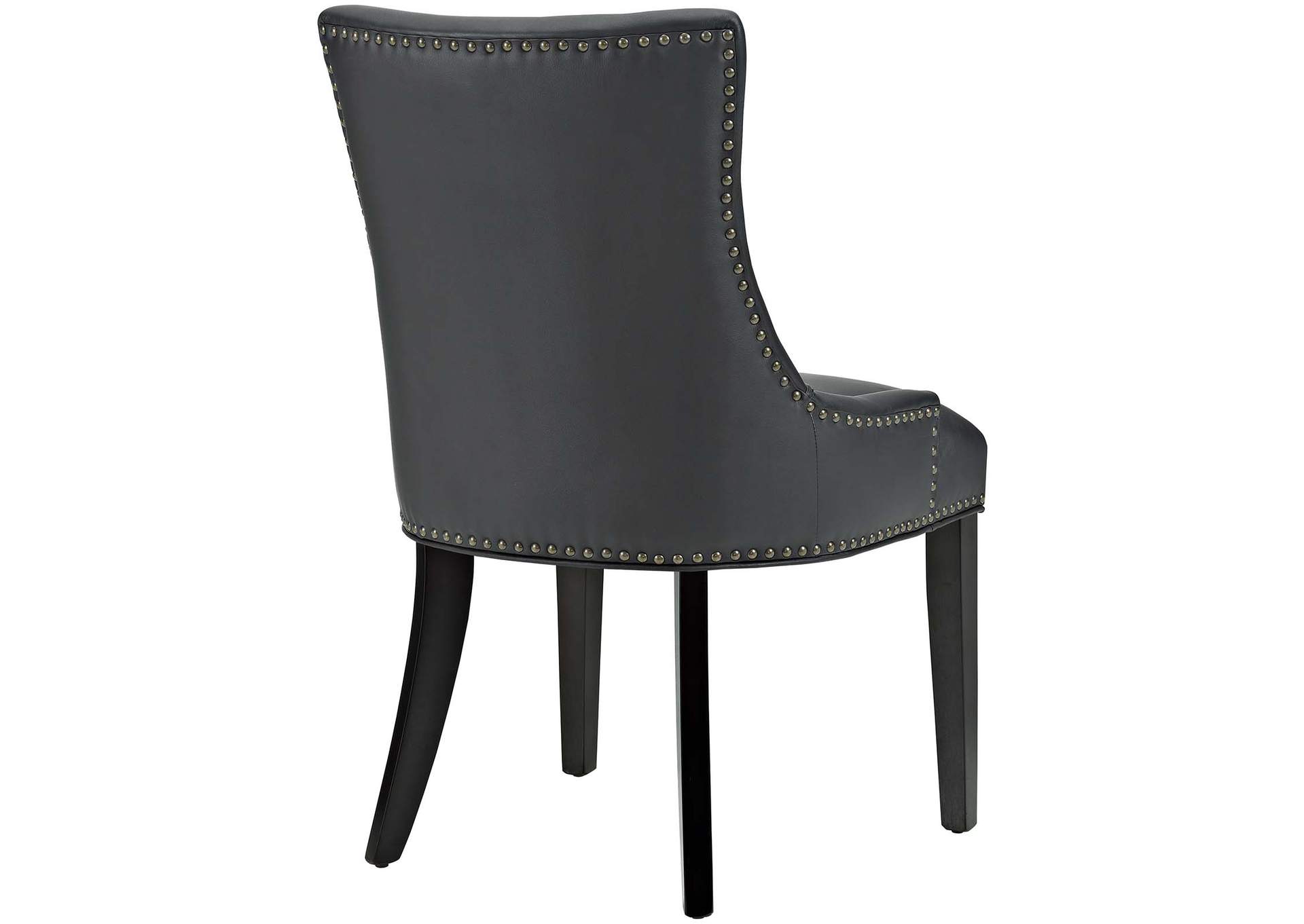 Black Marquis Faux Leather Dining Chair,Modway