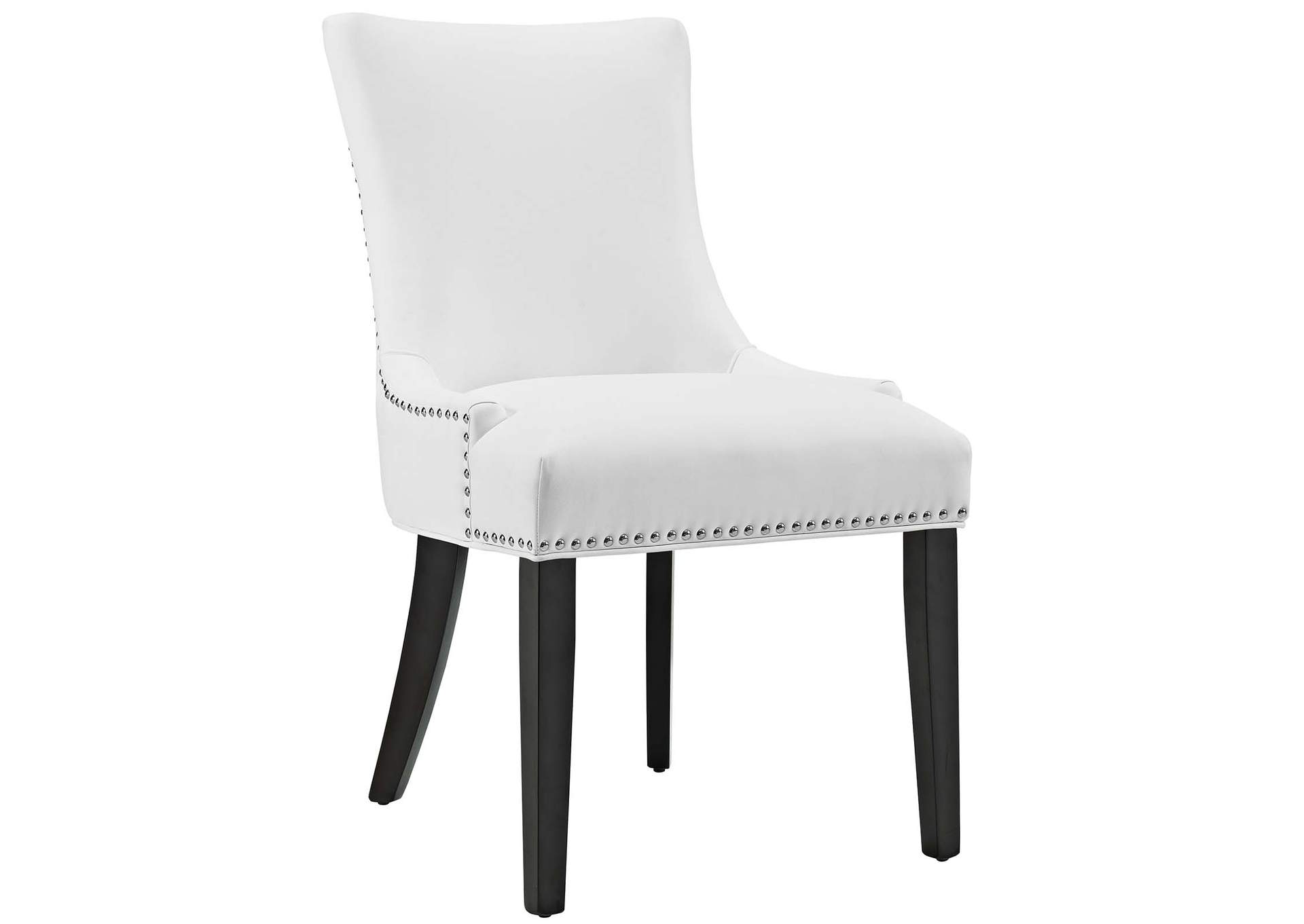 White Marquis Faux Leather Dining Chair,Modway