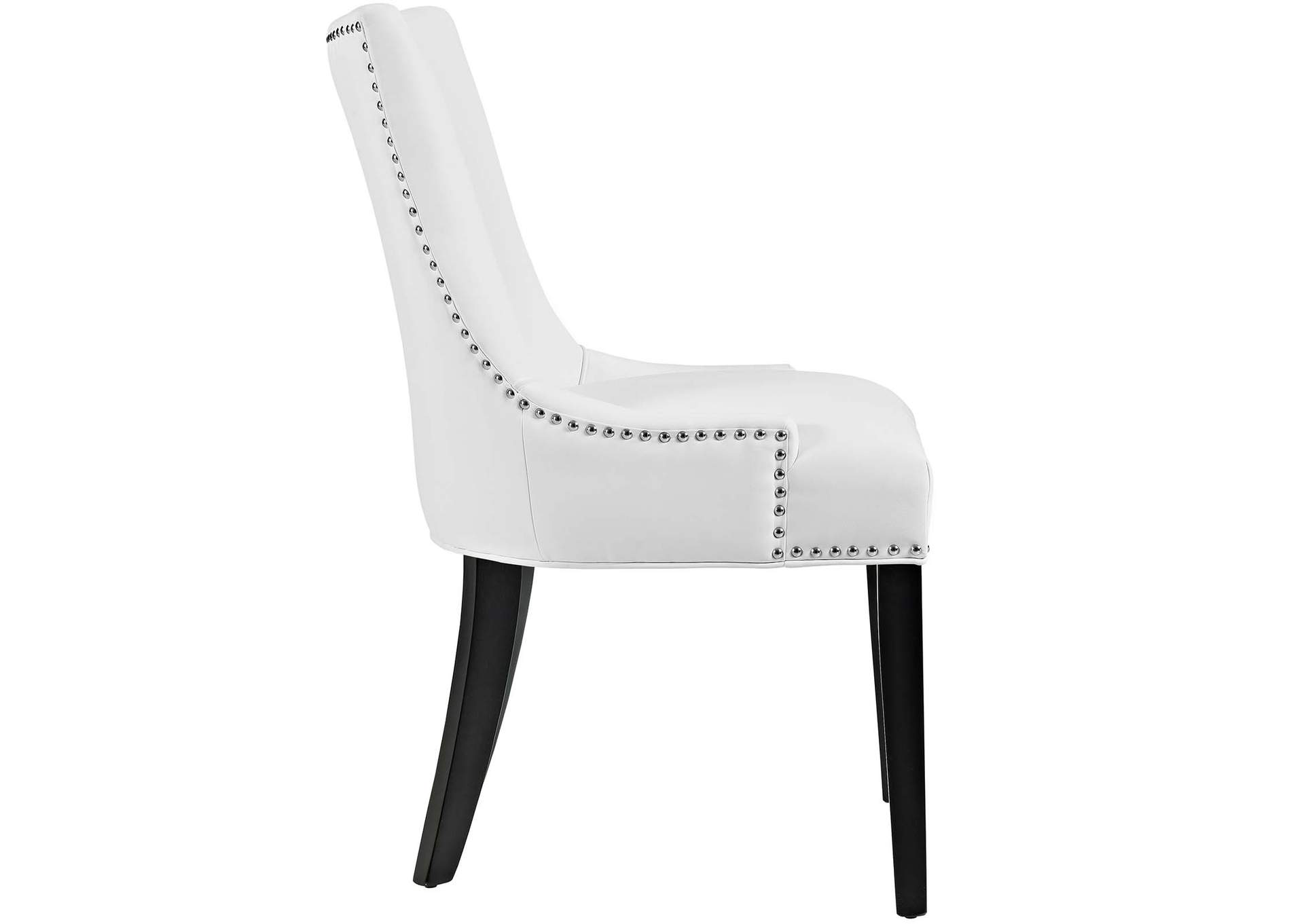 White Marquis Faux Leather Dining Chair,Modway