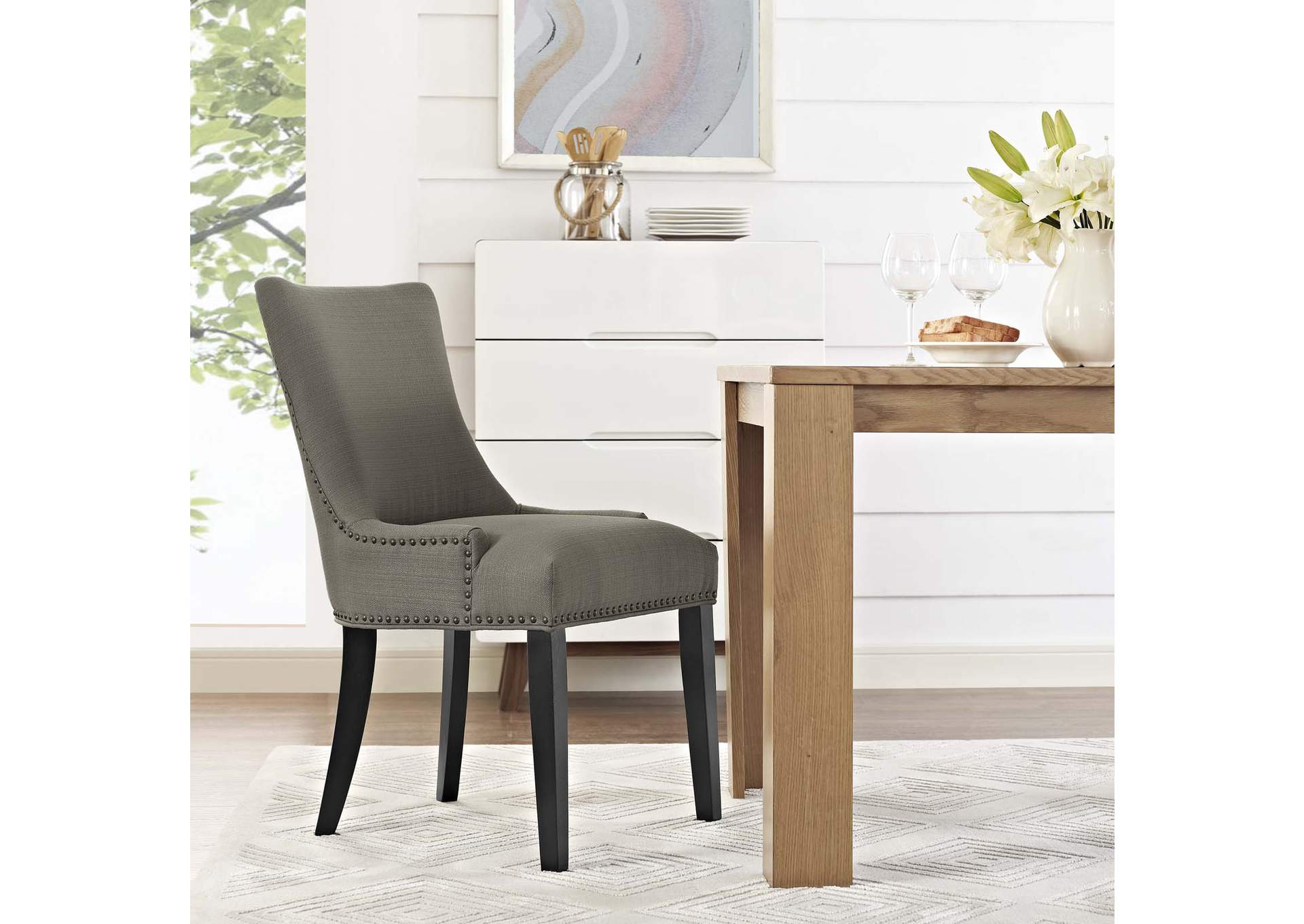 Granite Marquis Fabric Dining Chair,Modway