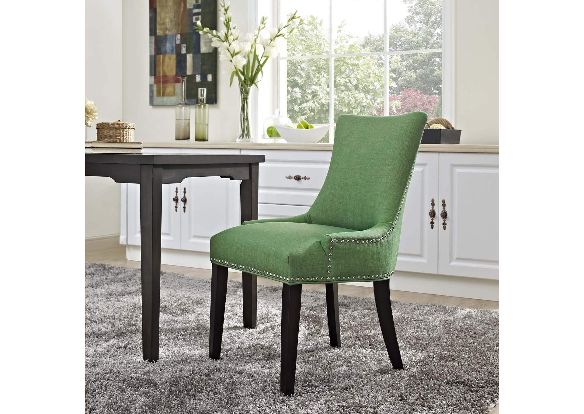 Kelly Green Marquis Fabric Dining Chair,Modway