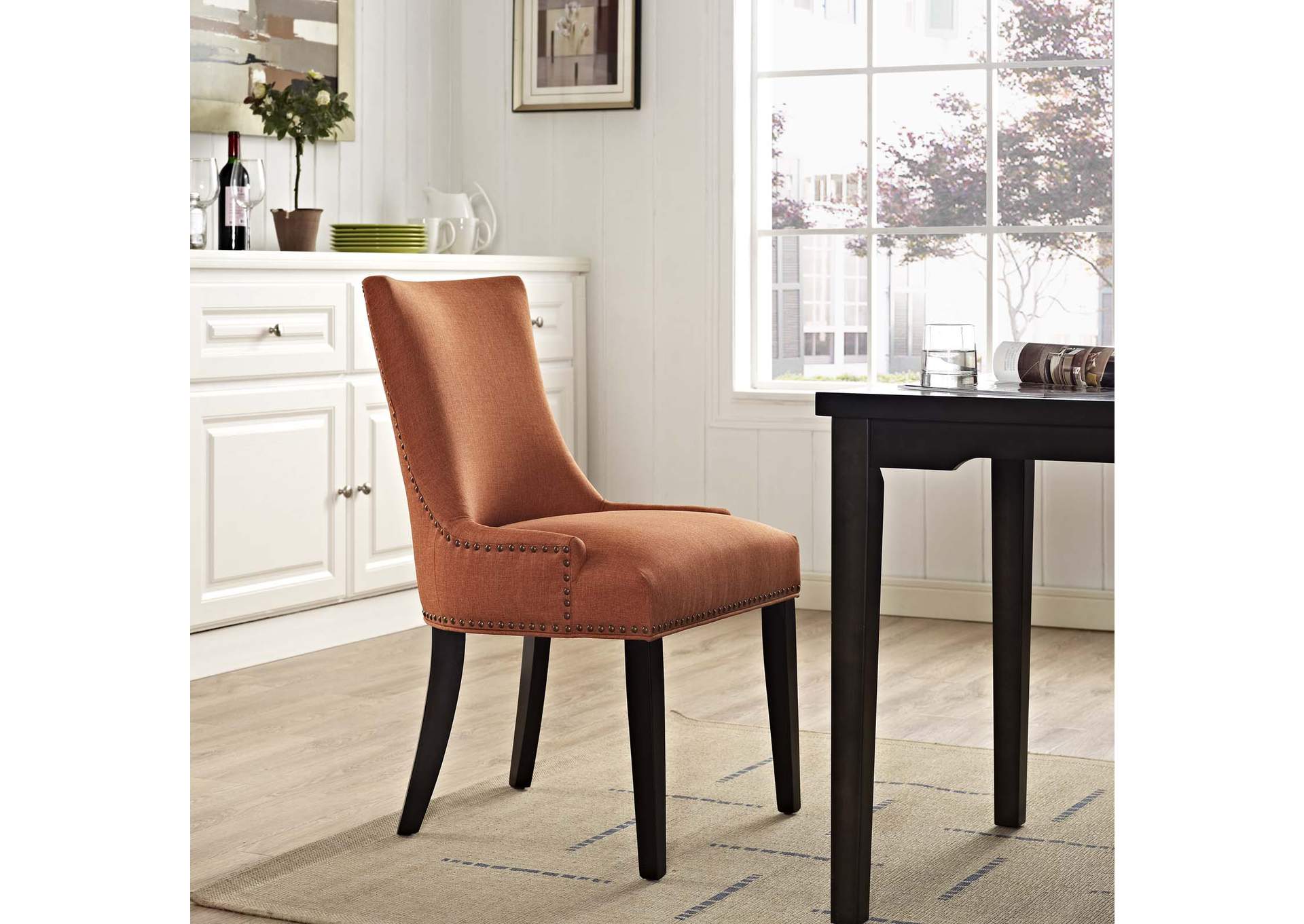 Orange Marquis Fabric Dining Chair,Modway