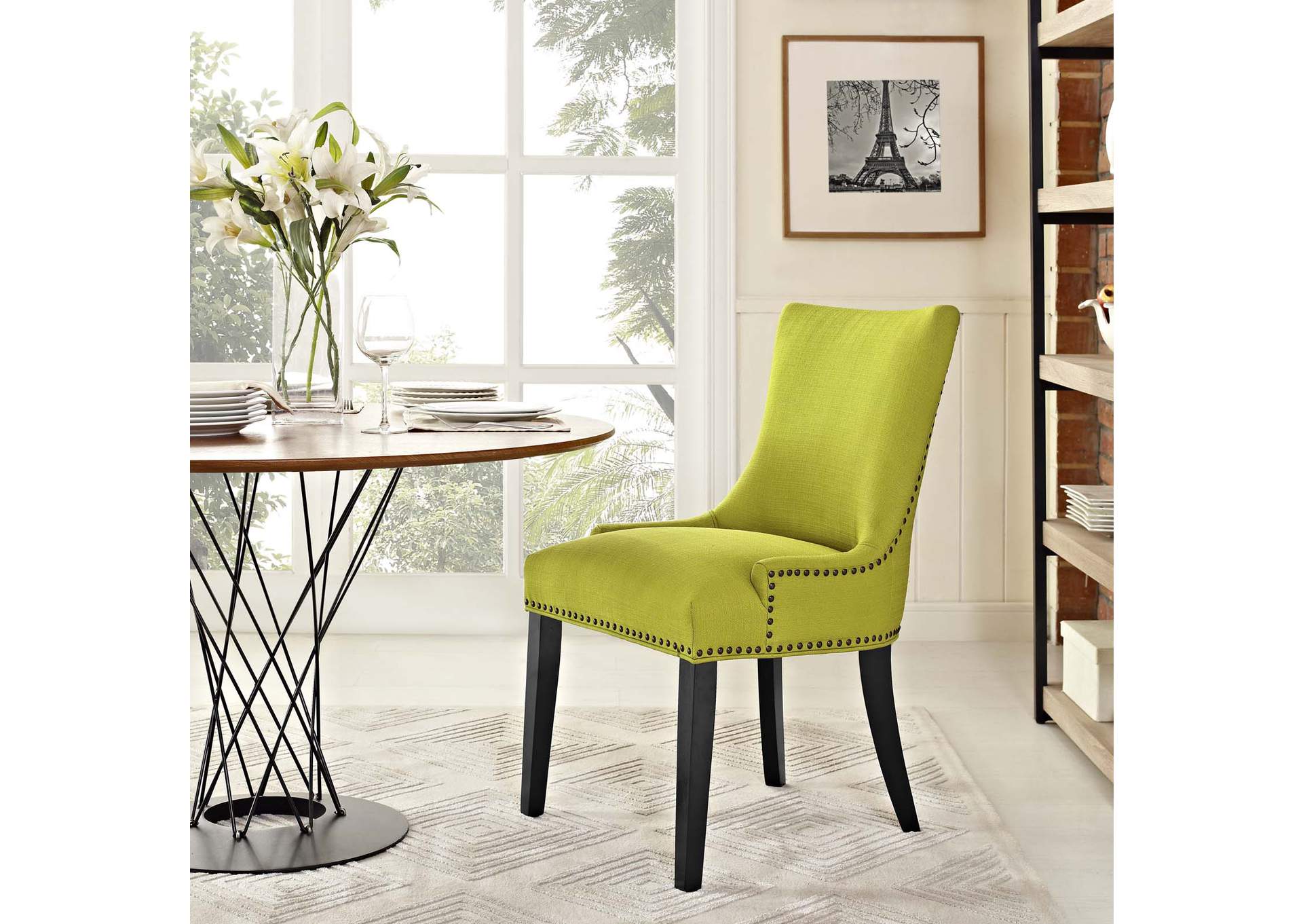 Wheatgrass Marquis Fabric Dining Chair,Modway