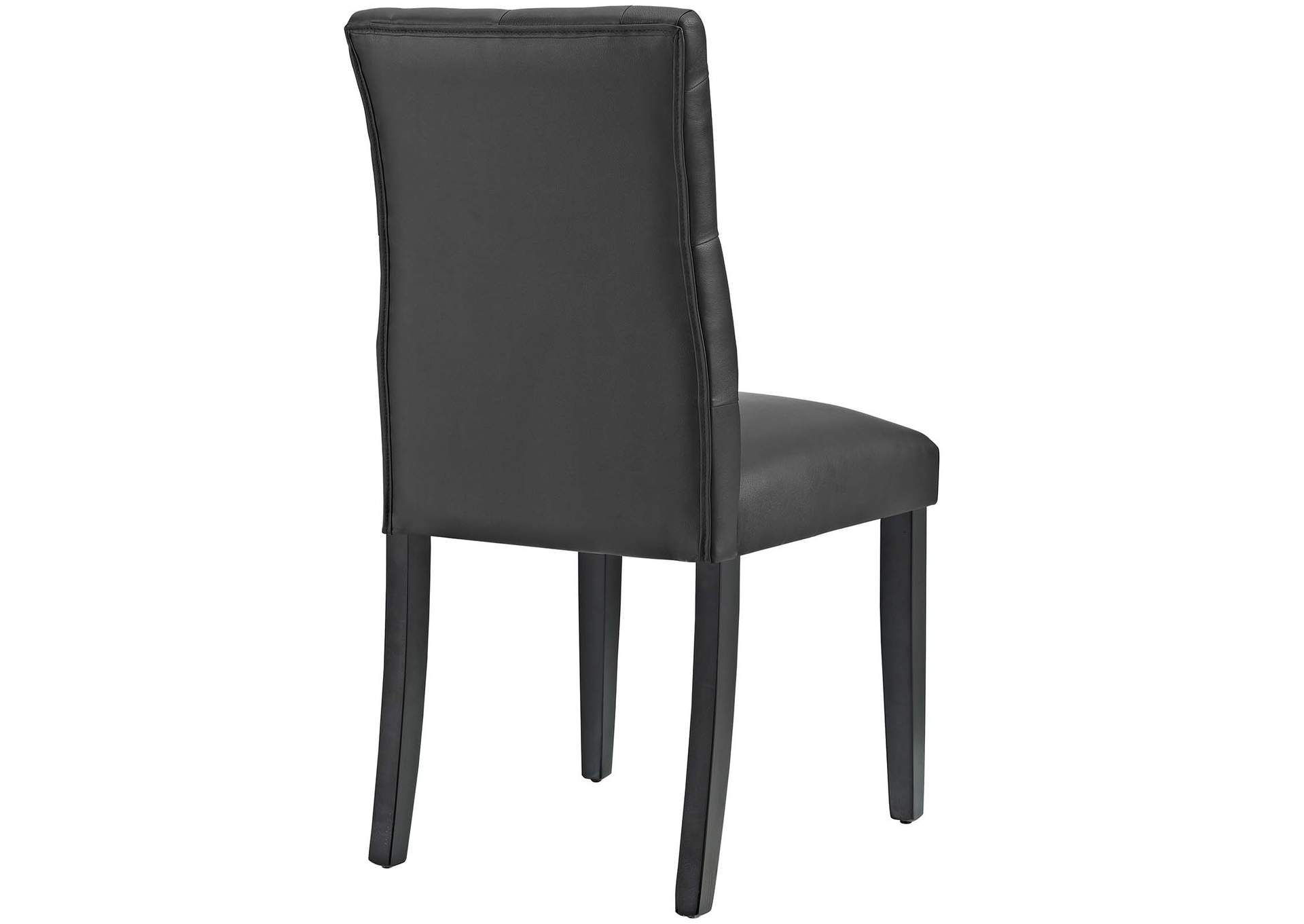 Duchess Black Vinyl Dining Chair,Modway