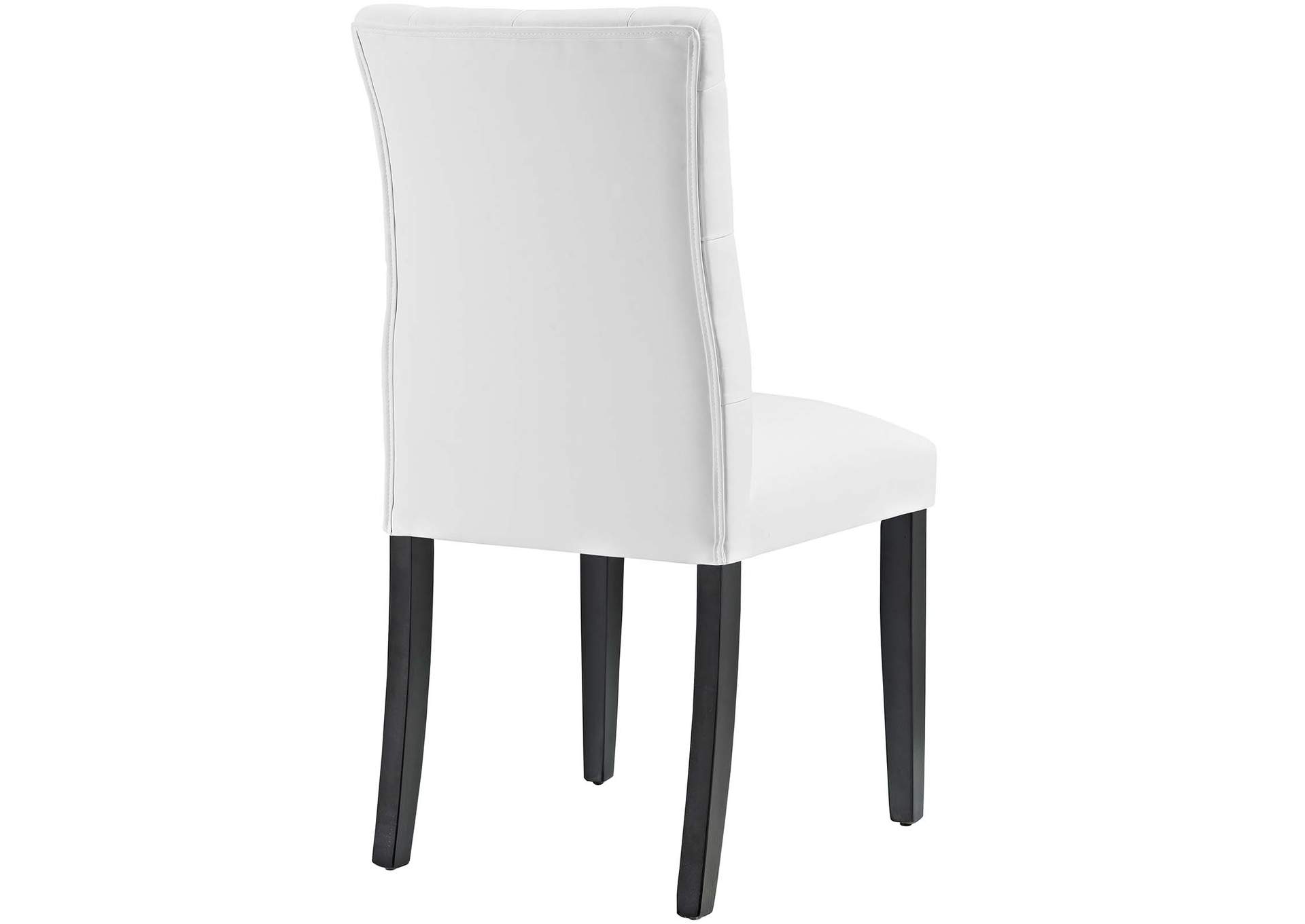 White Duchess Vinyl Dining Chair,Modway