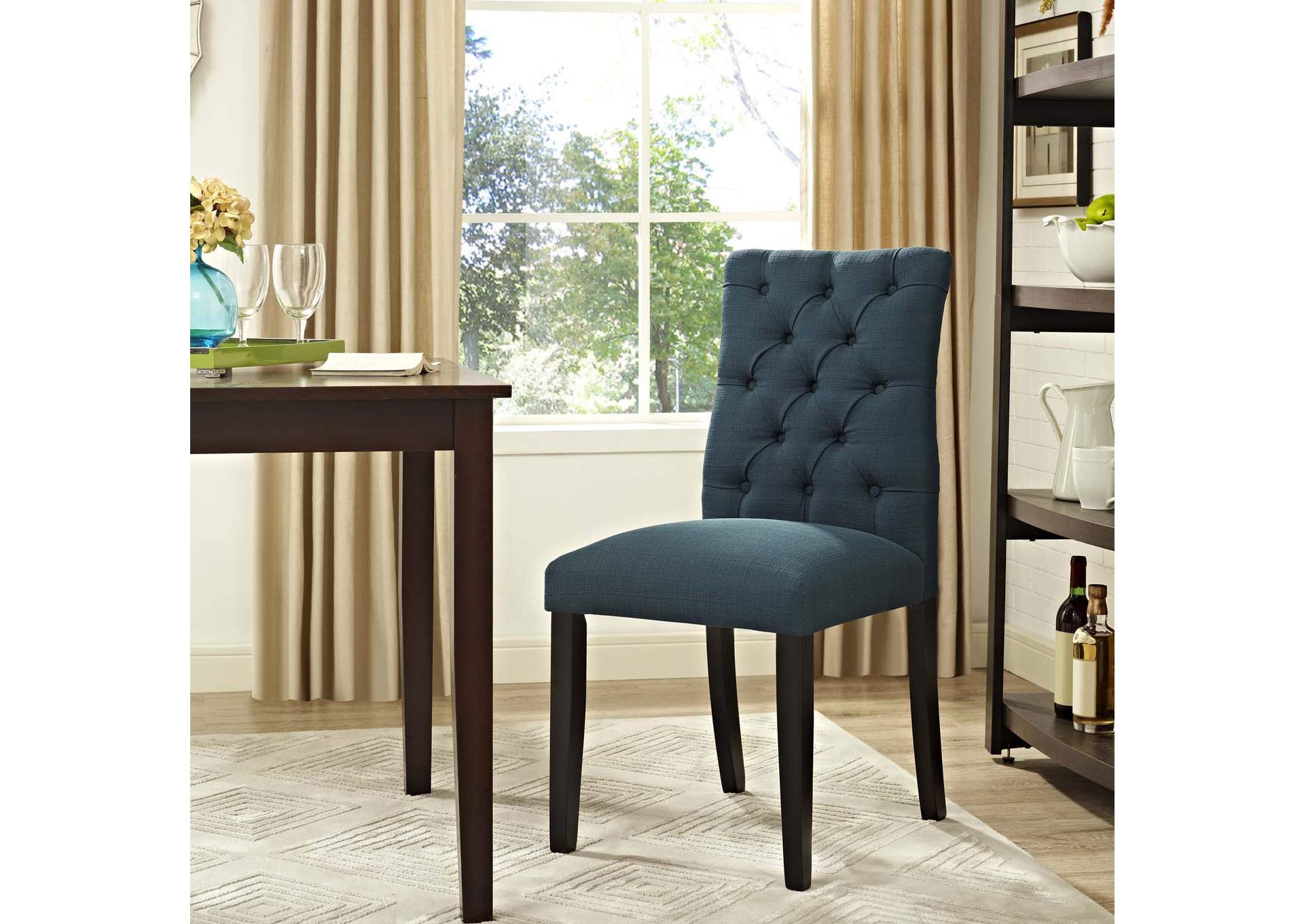 Azure Duchess Fabric Dining Chair,Modway