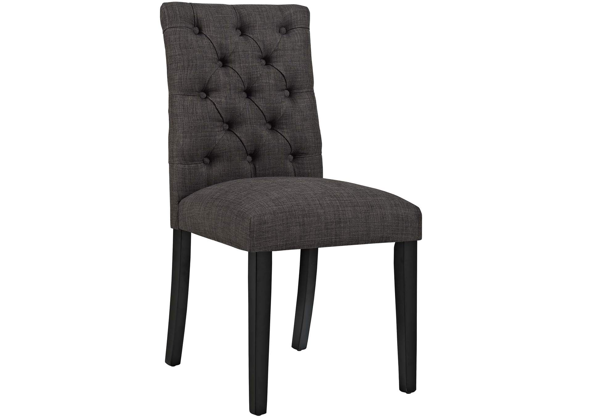 Brown Duchess Fabric Dining Chair,Modway