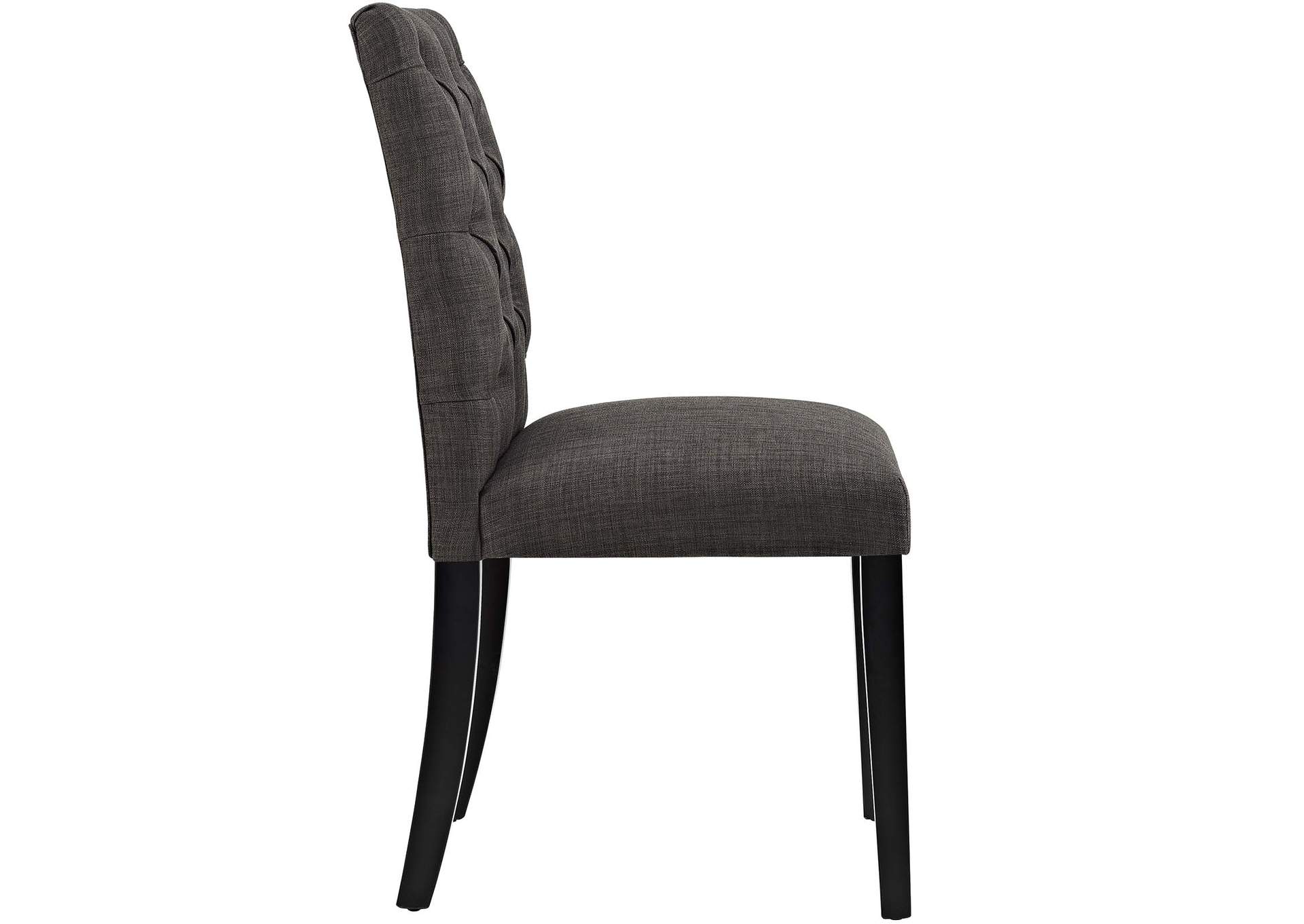 Brown Duchess Fabric Dining Chair,Modway