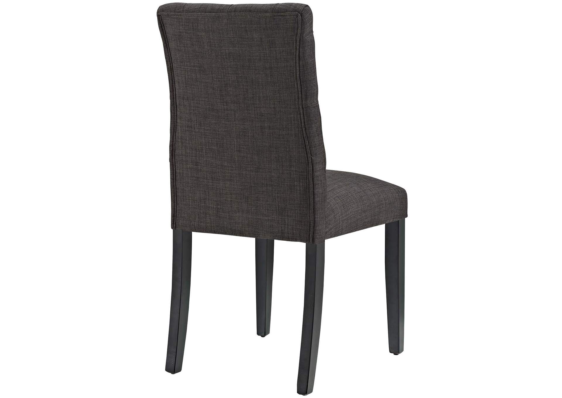 Brown Duchess Fabric Dining Chair,Modway