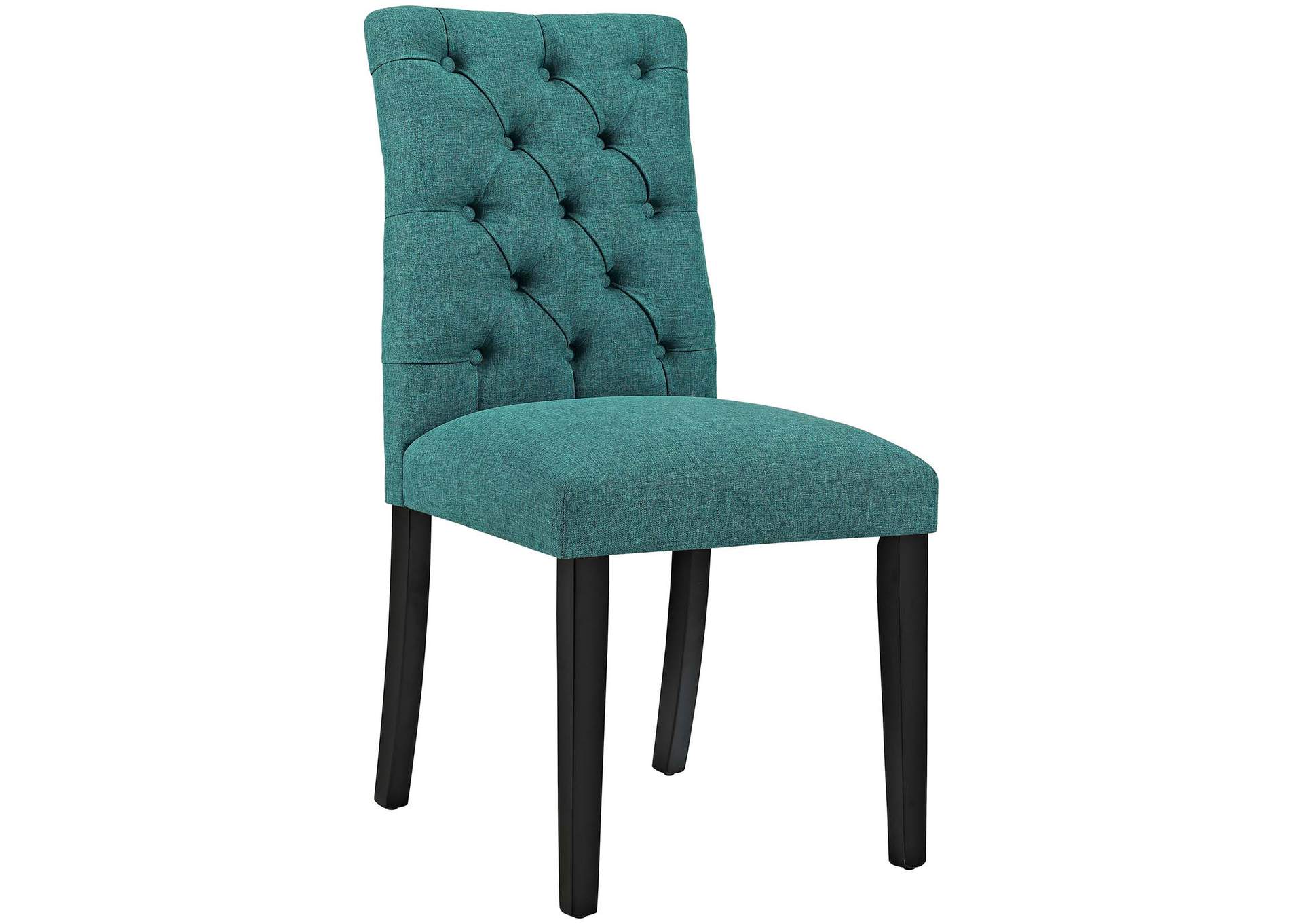 Teal Duchess Fabric Dining Chair,Modway