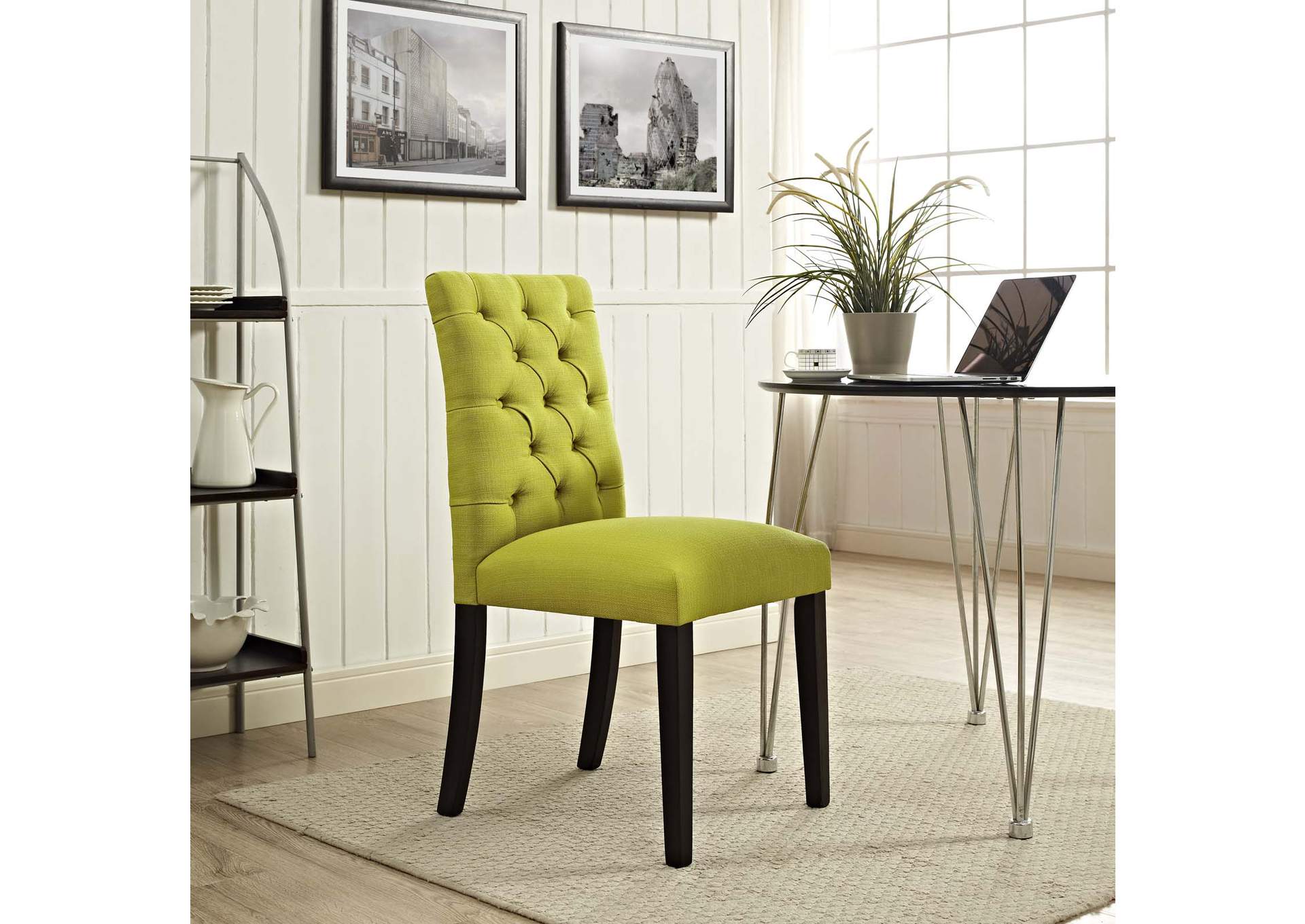 Wheatgrass Duchess Fabric Dining Chair,Modway