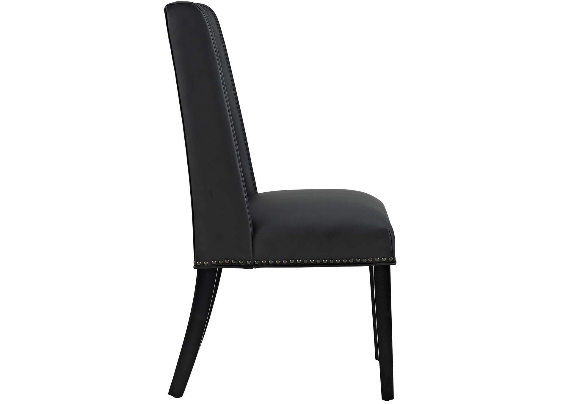 Black Baron Vinyl Dining Chair,Modway