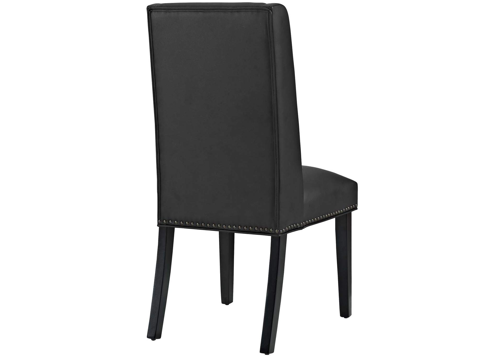 Black Baron Vinyl Dining Chair,Modway