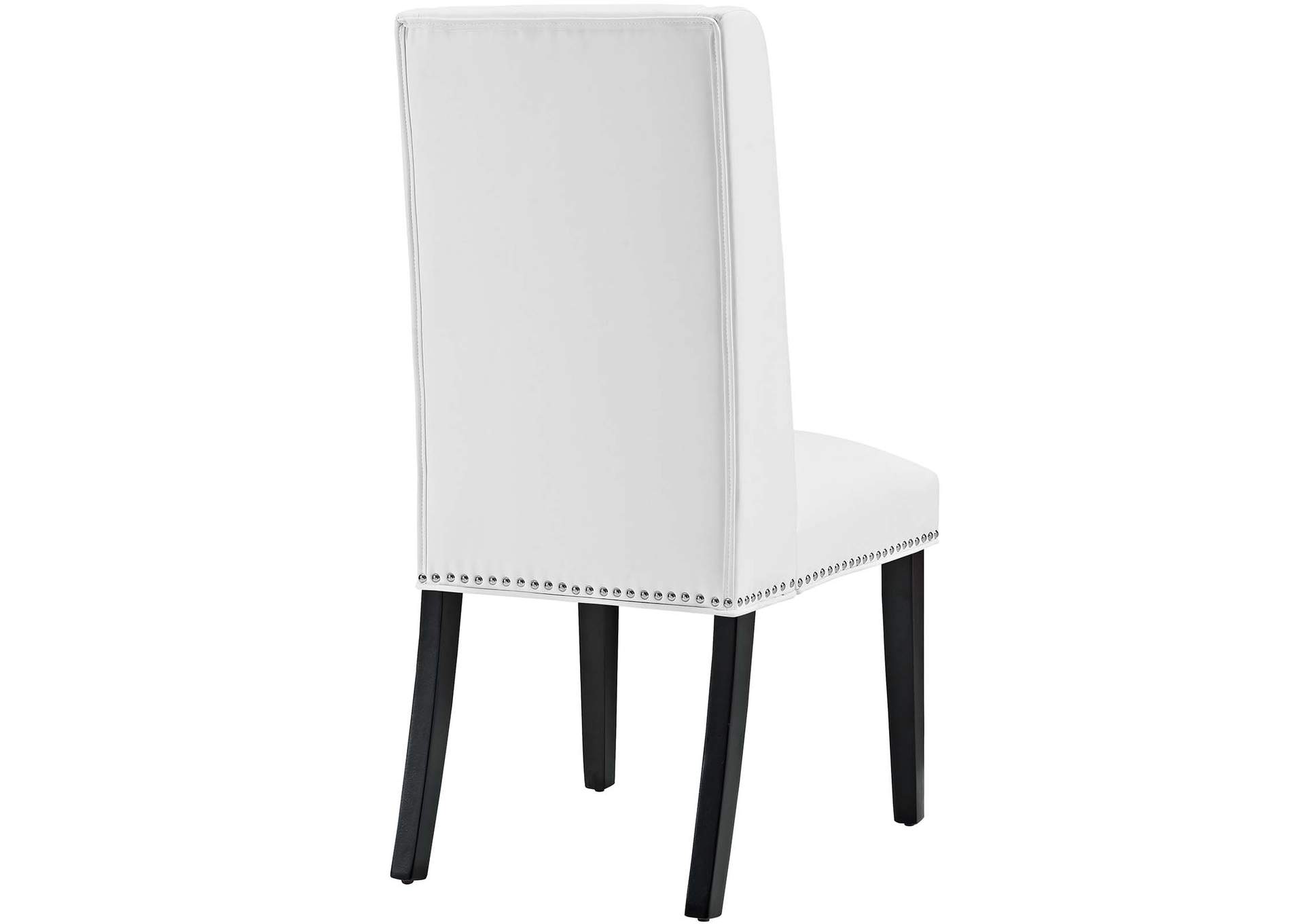 White Baron Vinyl Dining Chair,Modway