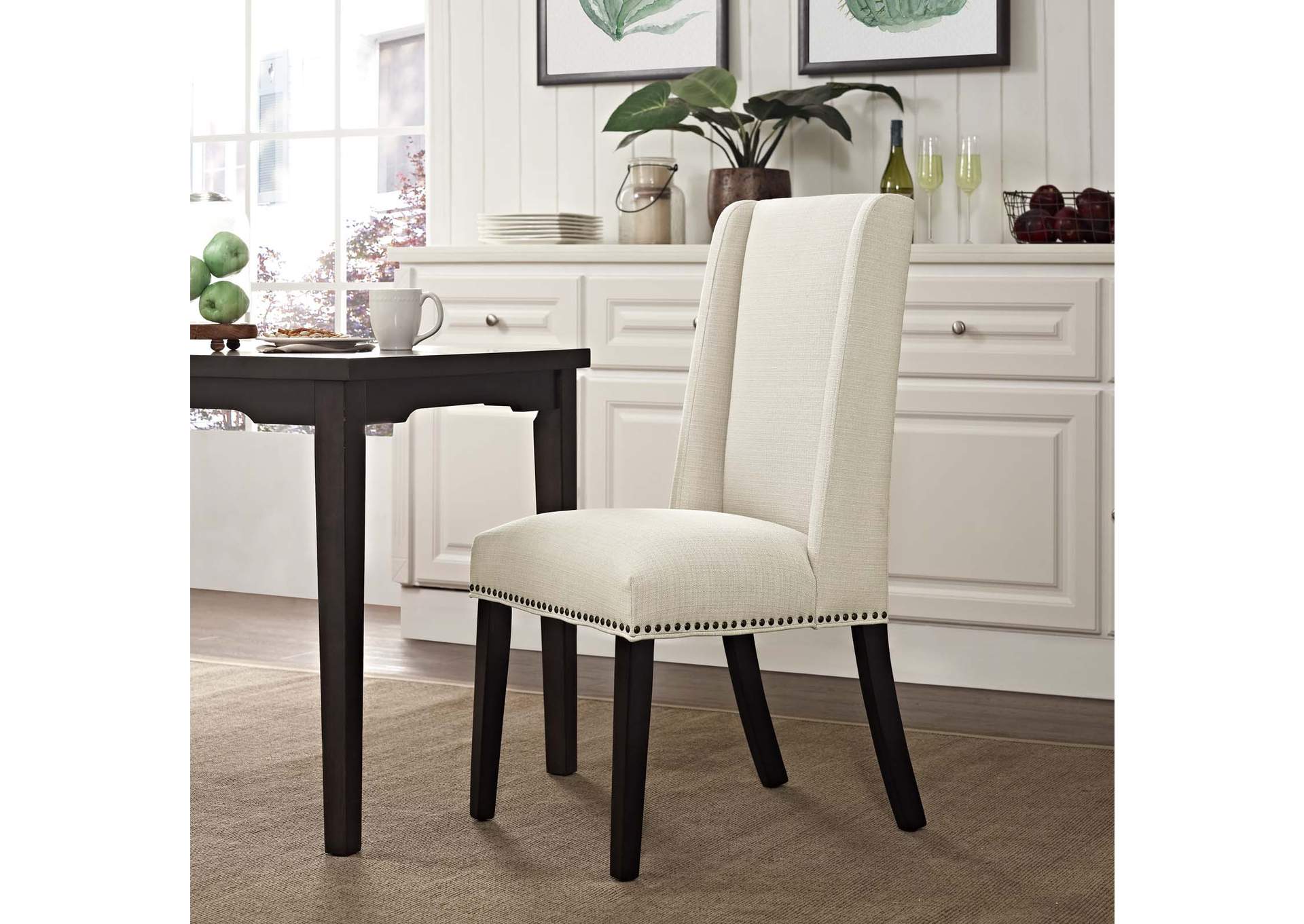 Beige Baron Fabric Dining Chair,Modway