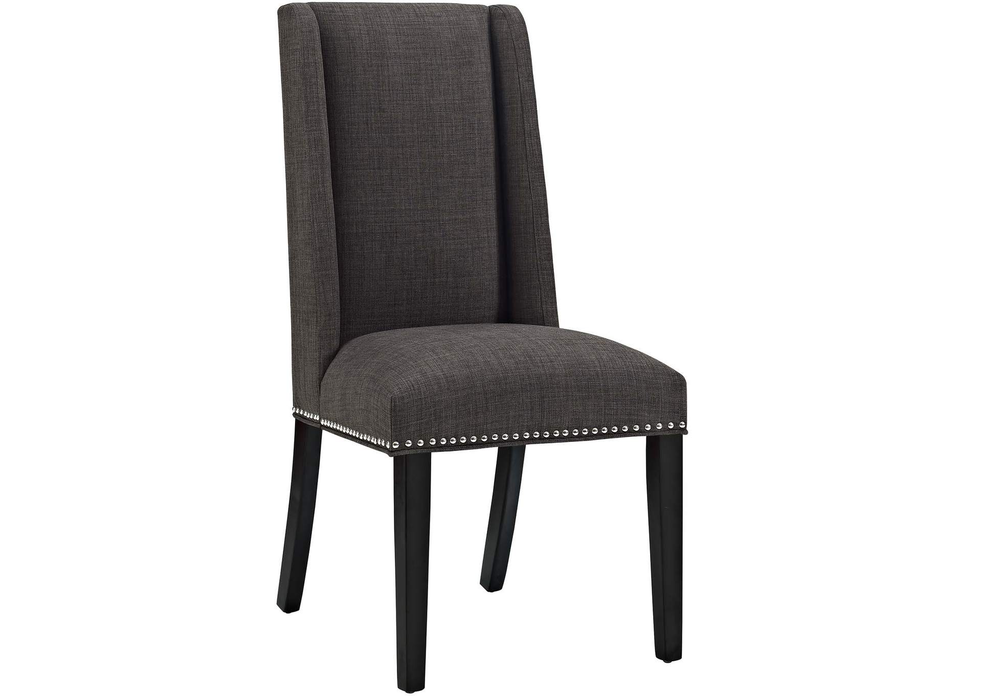 Brown Baron Fabric Dining Chair,Modway