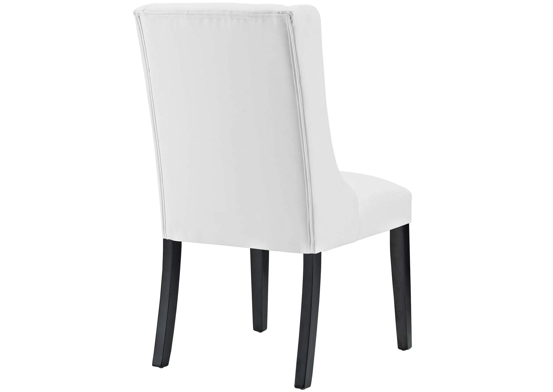 White Baronet Vinyl Dining Chair,Modway