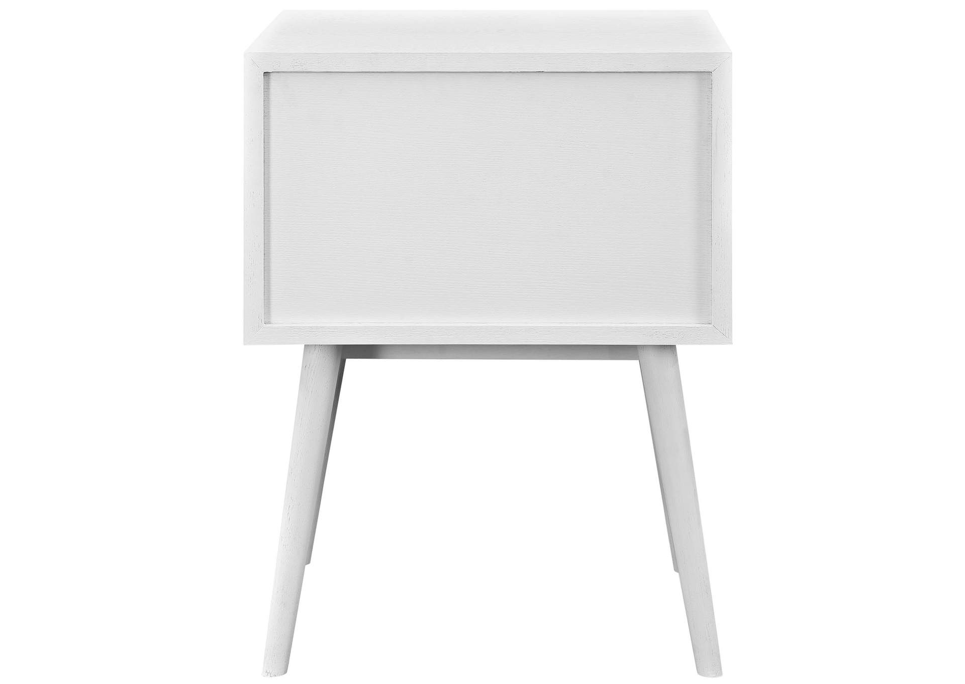 White Dispatch Nightstand,Modway