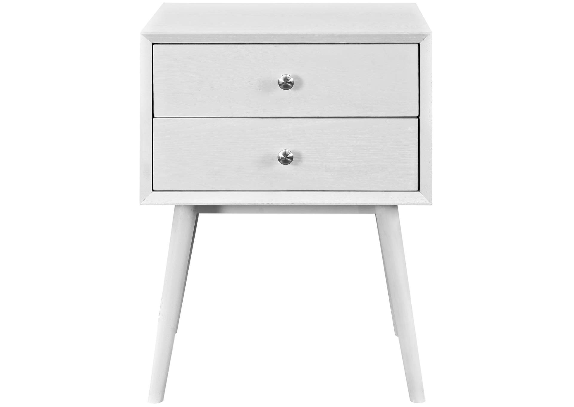 White Dispatch Nightstand,Modway