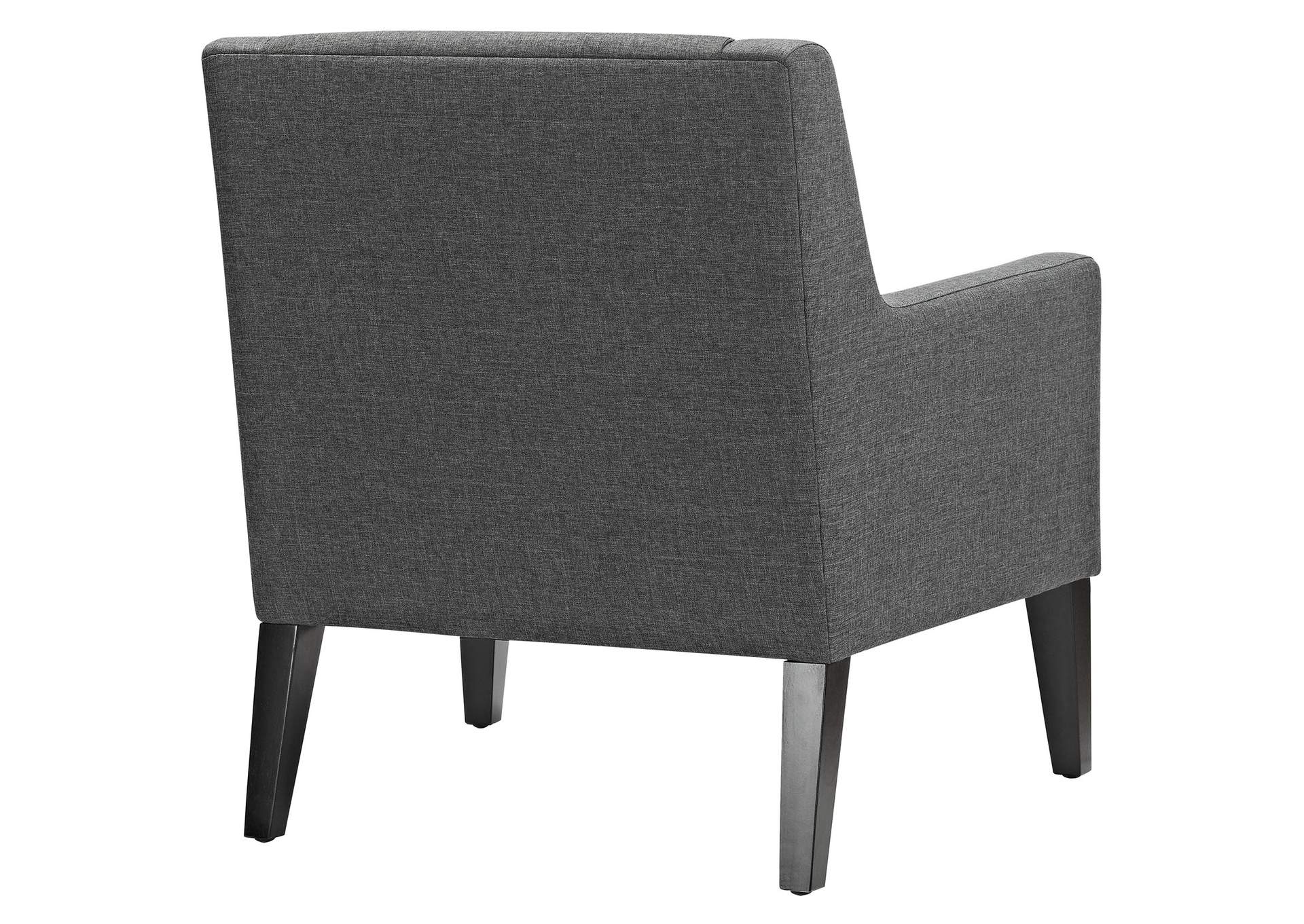 Gray Earnest Upholstered Fabric Arm Chair,Modway