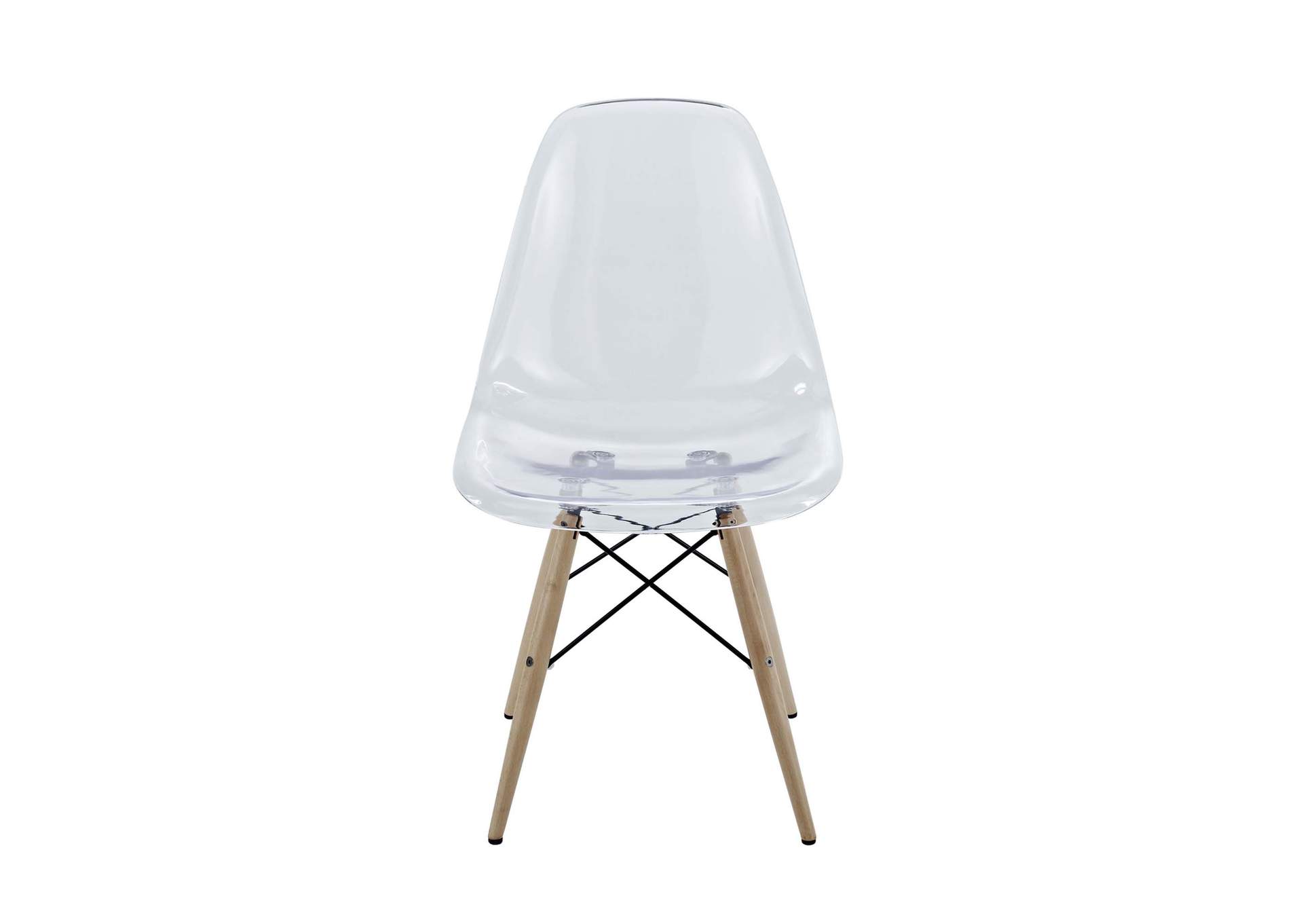 Clear Pyramid Dining Side Chair,Modway