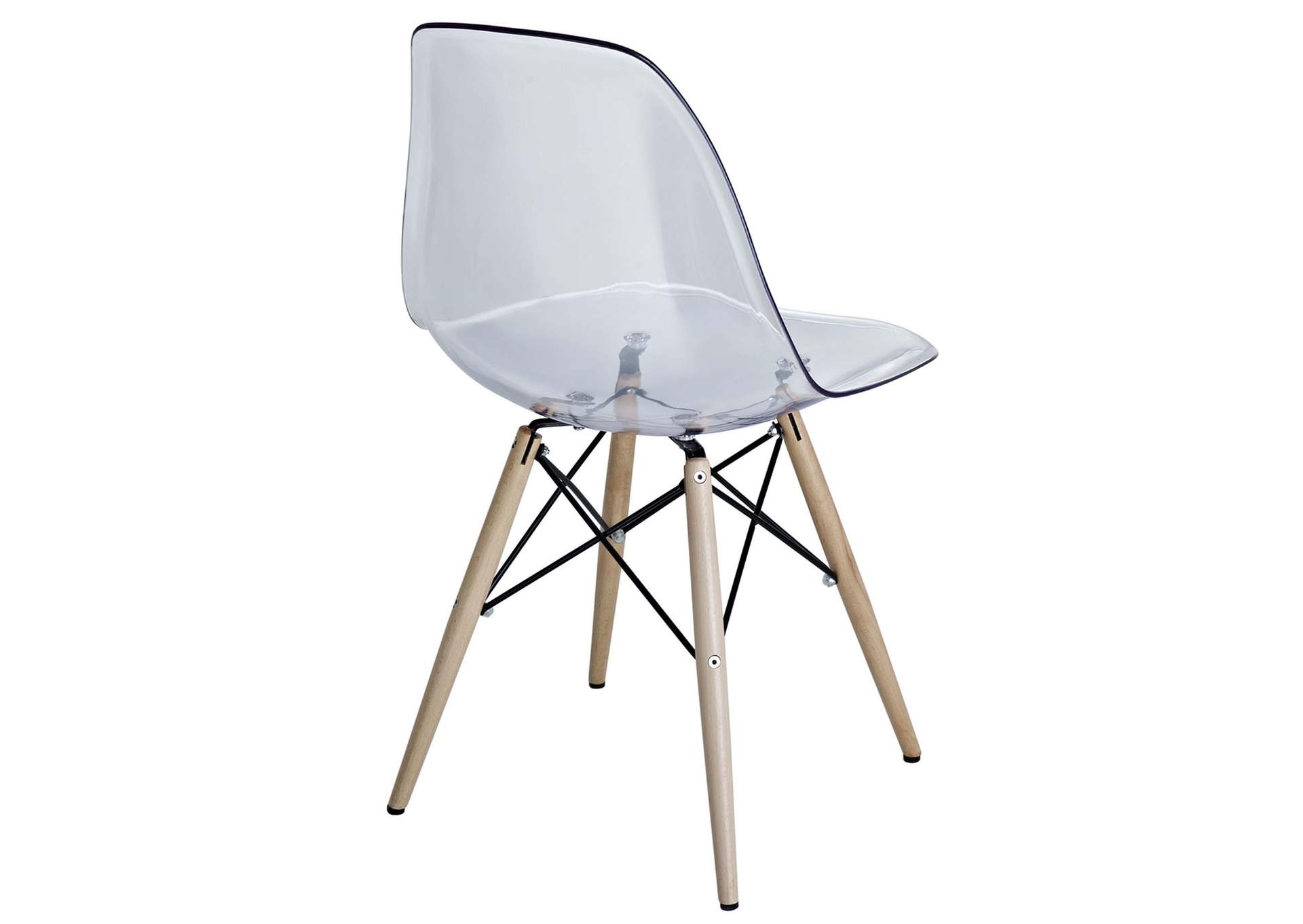 Clear Pyramid Dining Side Chair,Modway