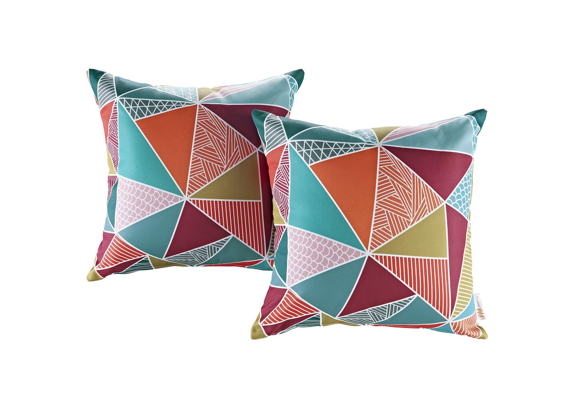 Mosaic Modway Two Piece Outdoor Patio Pillow Set,Modway