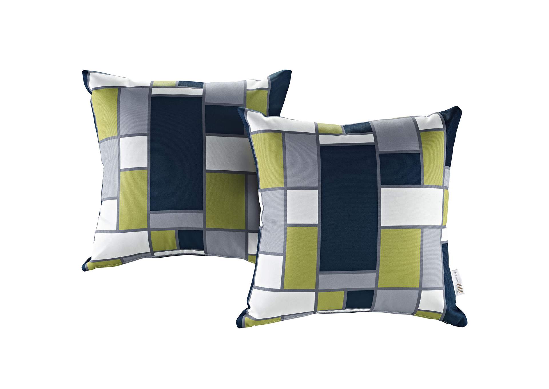 Rectangle Modway Two Piece Outdoor Patio Pillow Set,Modway