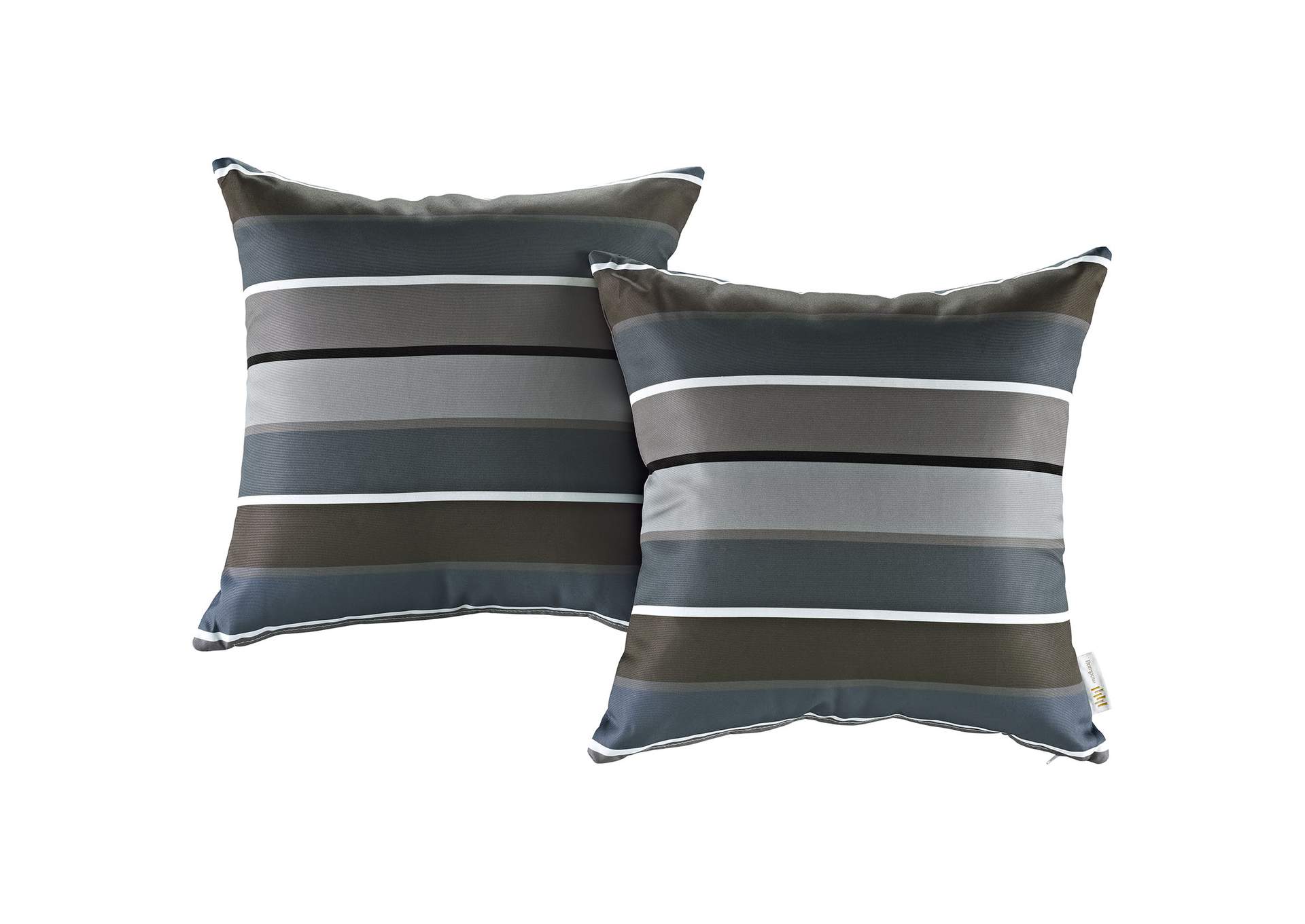 Stripe Modway Two Piece Outdoor Patio Pillow Set,Modway