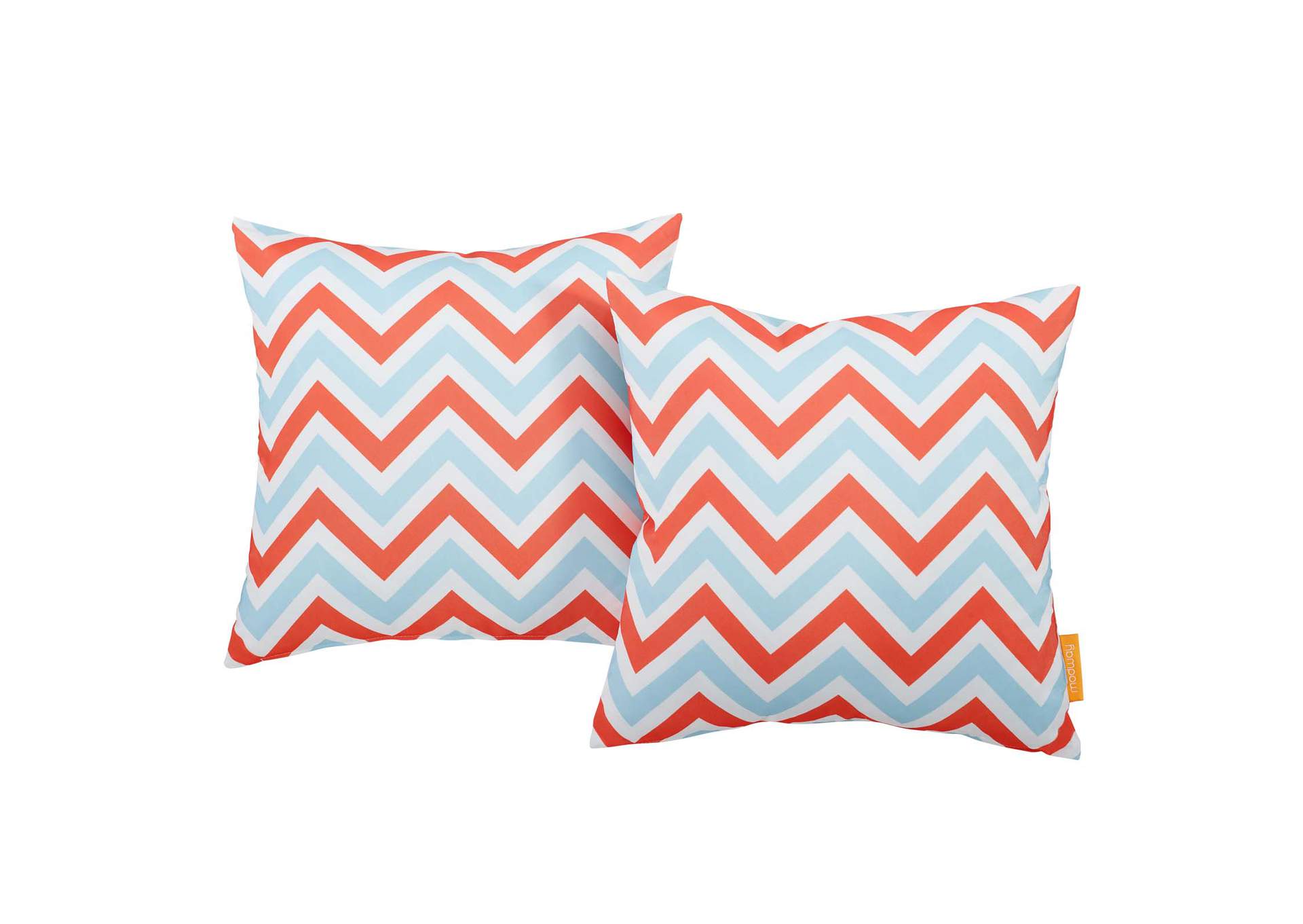 Zig Zag Modway Two Piece Outdoor Patio Pillow Set,Modway