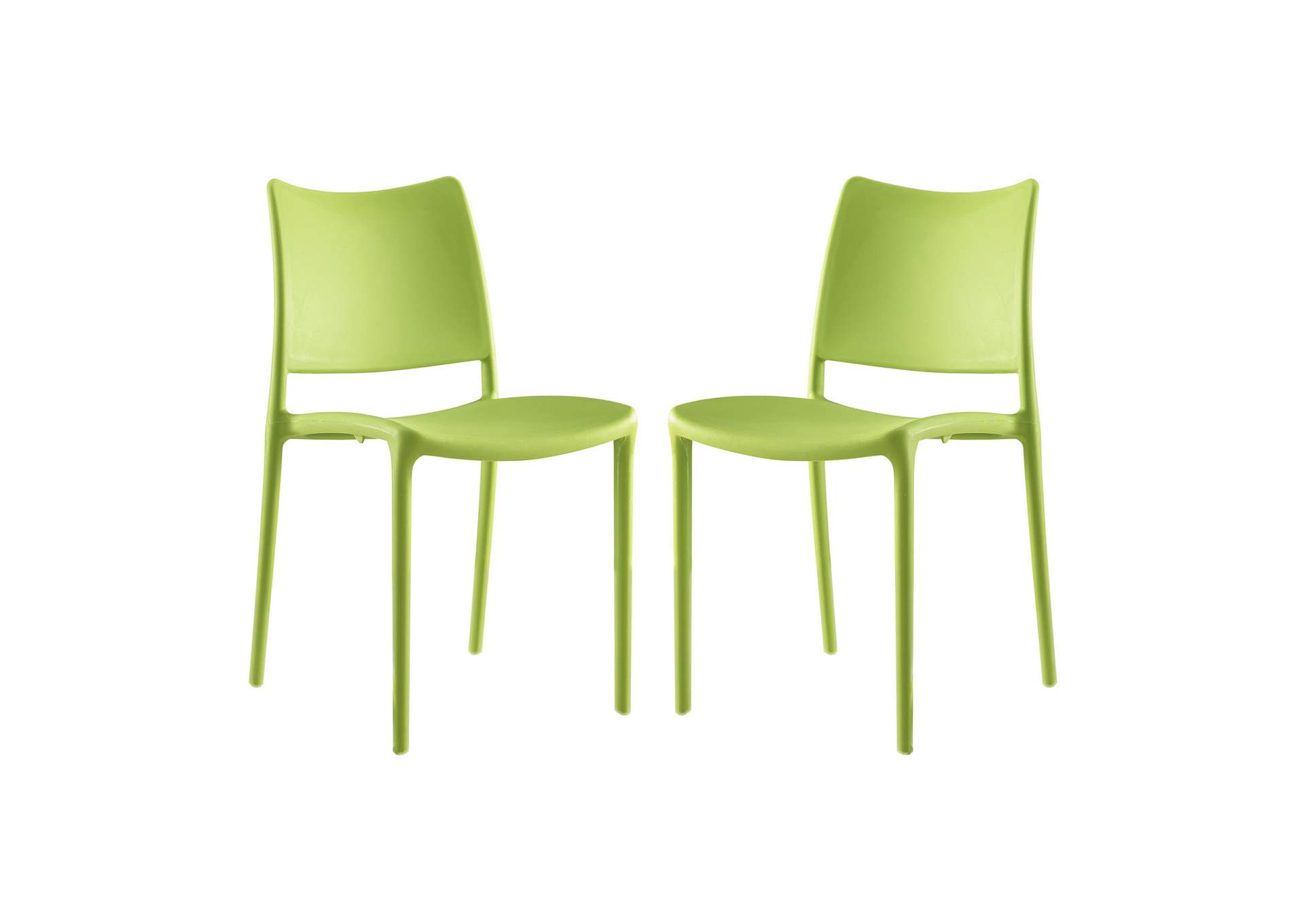 Green Hipster Dining Side Chair [Set of 2],Modway