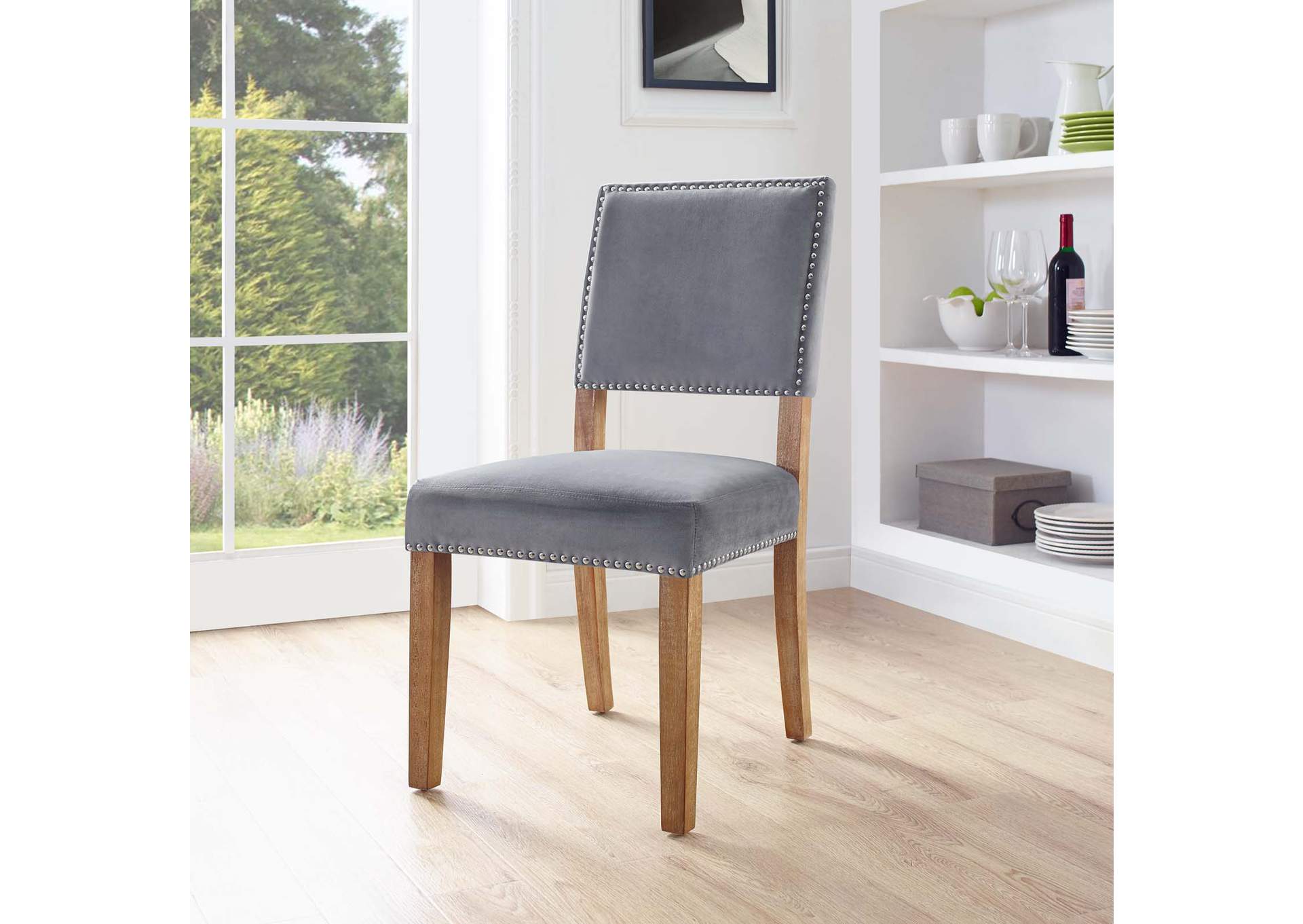 Gray Oblige Wood Dining Chair,Modway