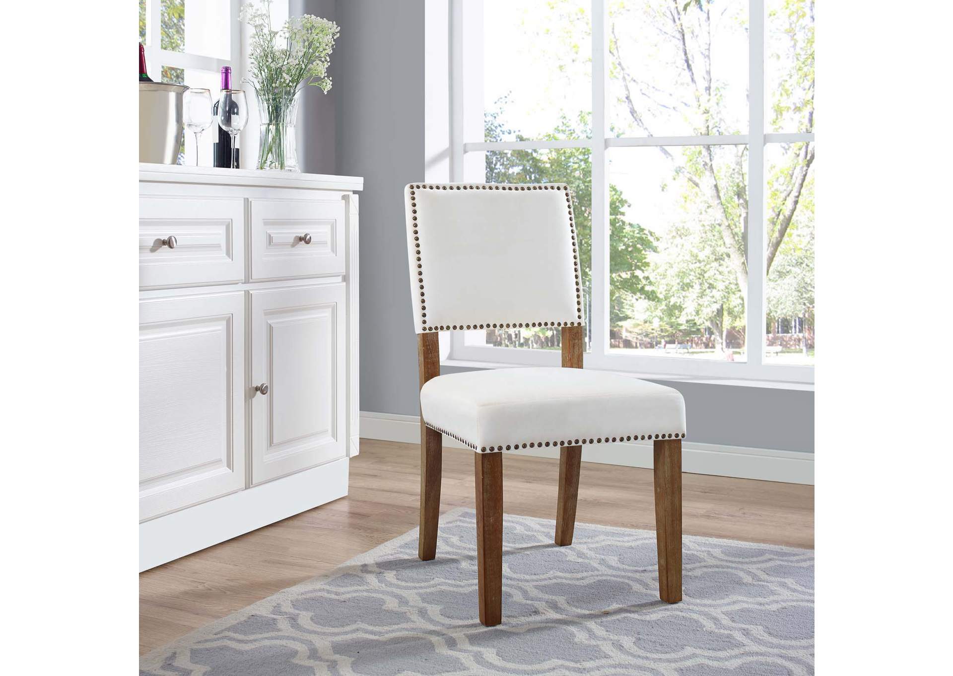 Ivory Oblige Wood Dining Chair,Modway