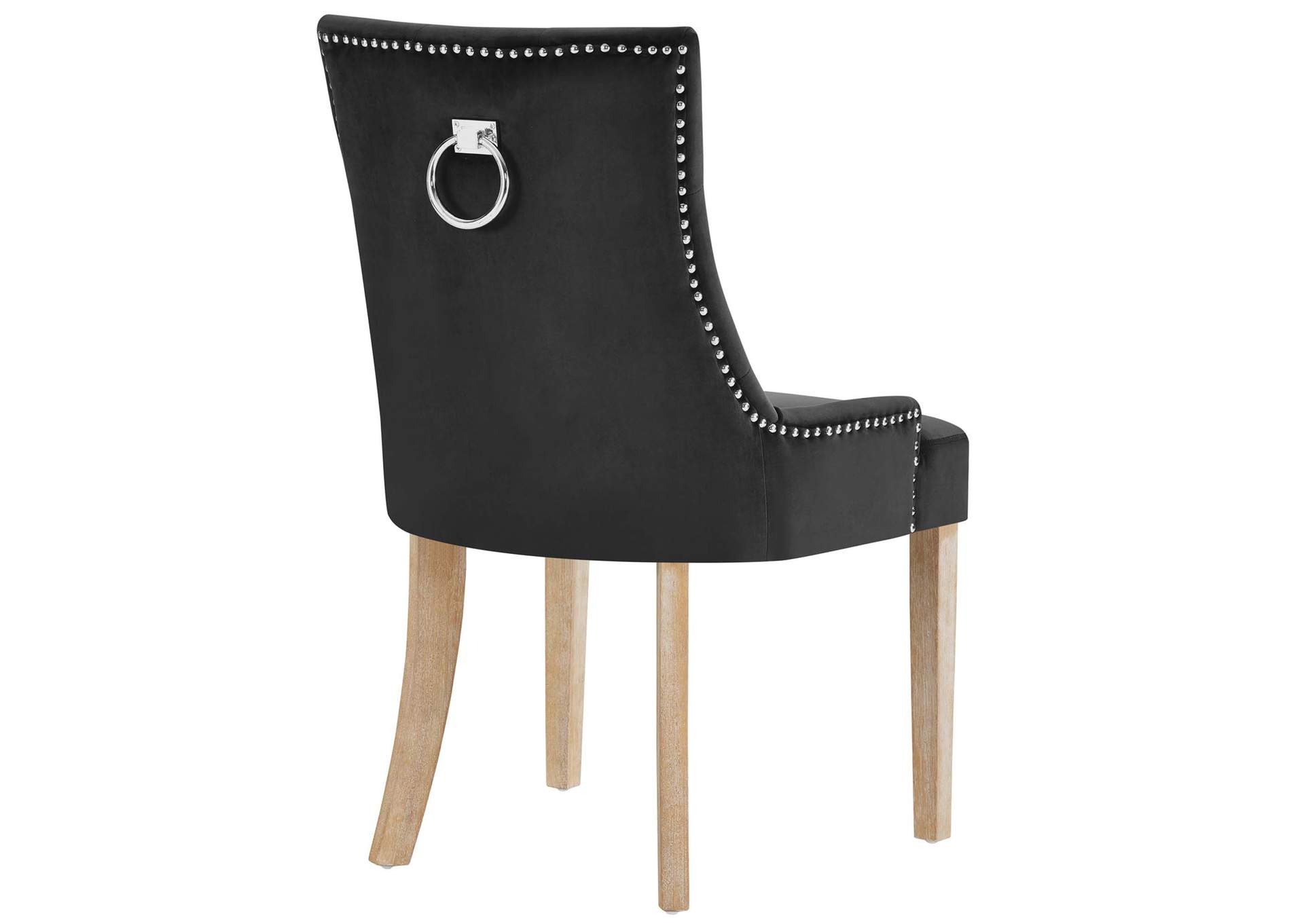 Black Pose Performance Velvet Dining Chair,Modway