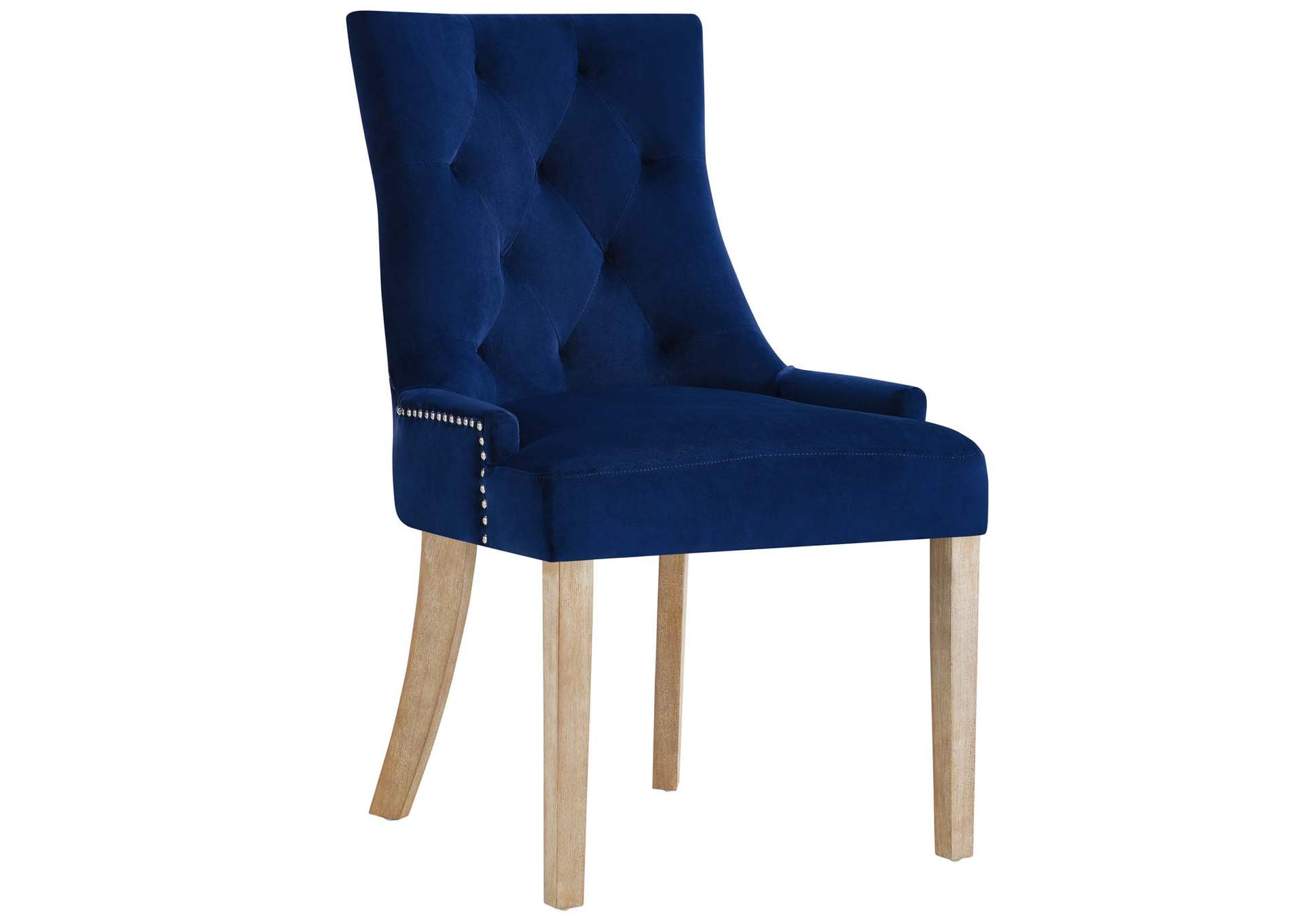 Navy Pose Performance Velvet Dining Chair,Modway