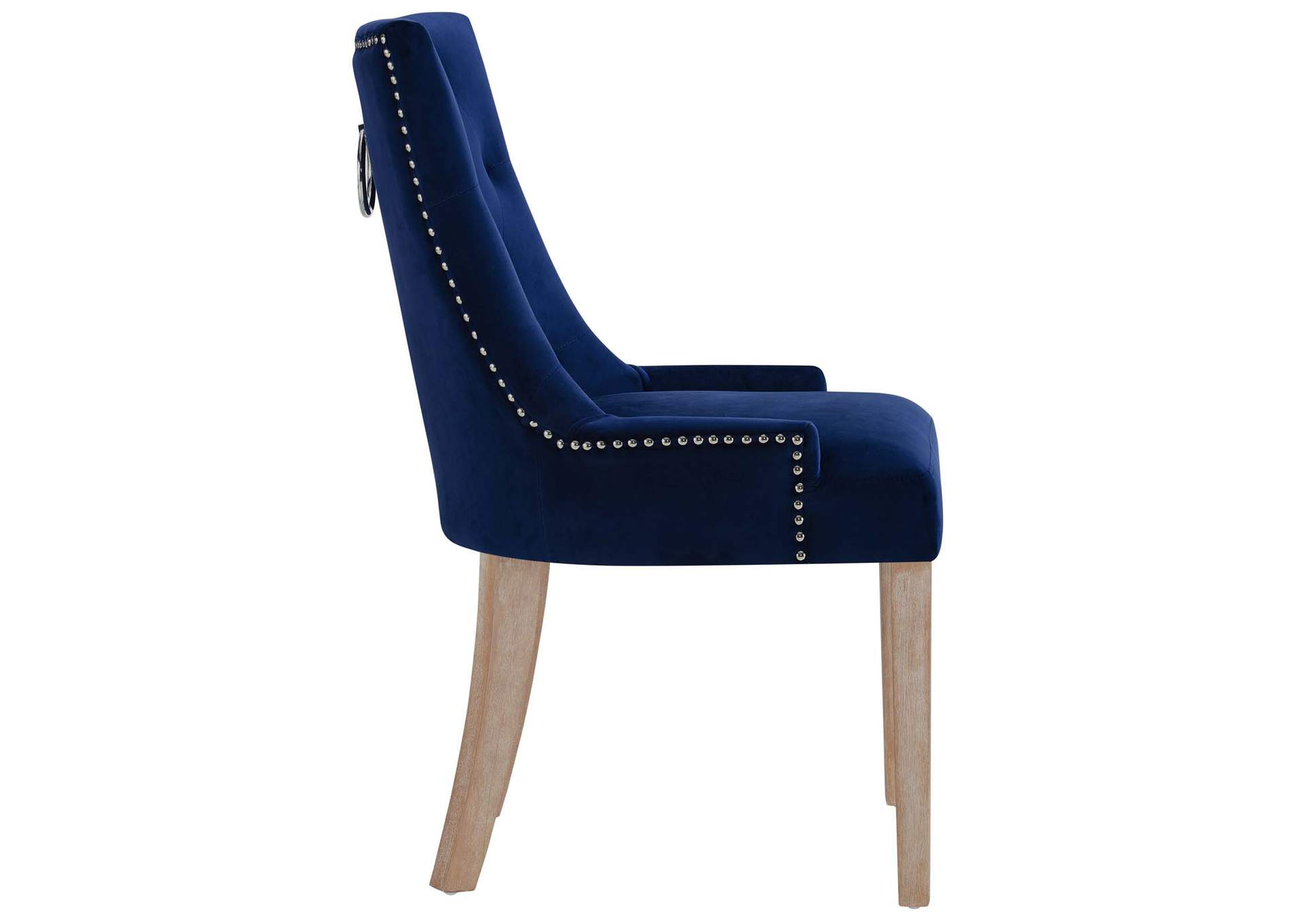 Navy Pose Performance Velvet Dining Chair,Modway