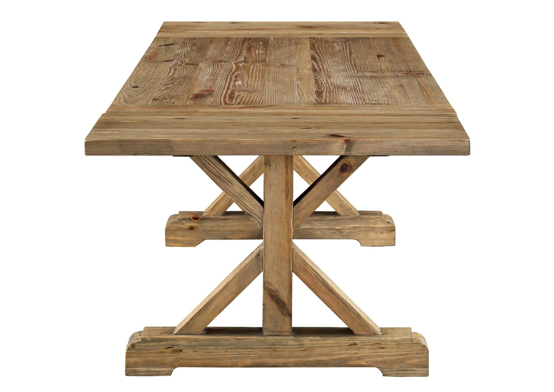 Brown Den Extendable Wood Dining Table,Modway