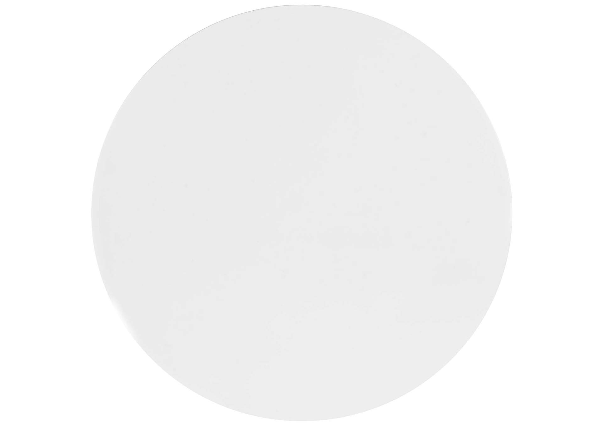 White Whirl Round Dining Table,Modway